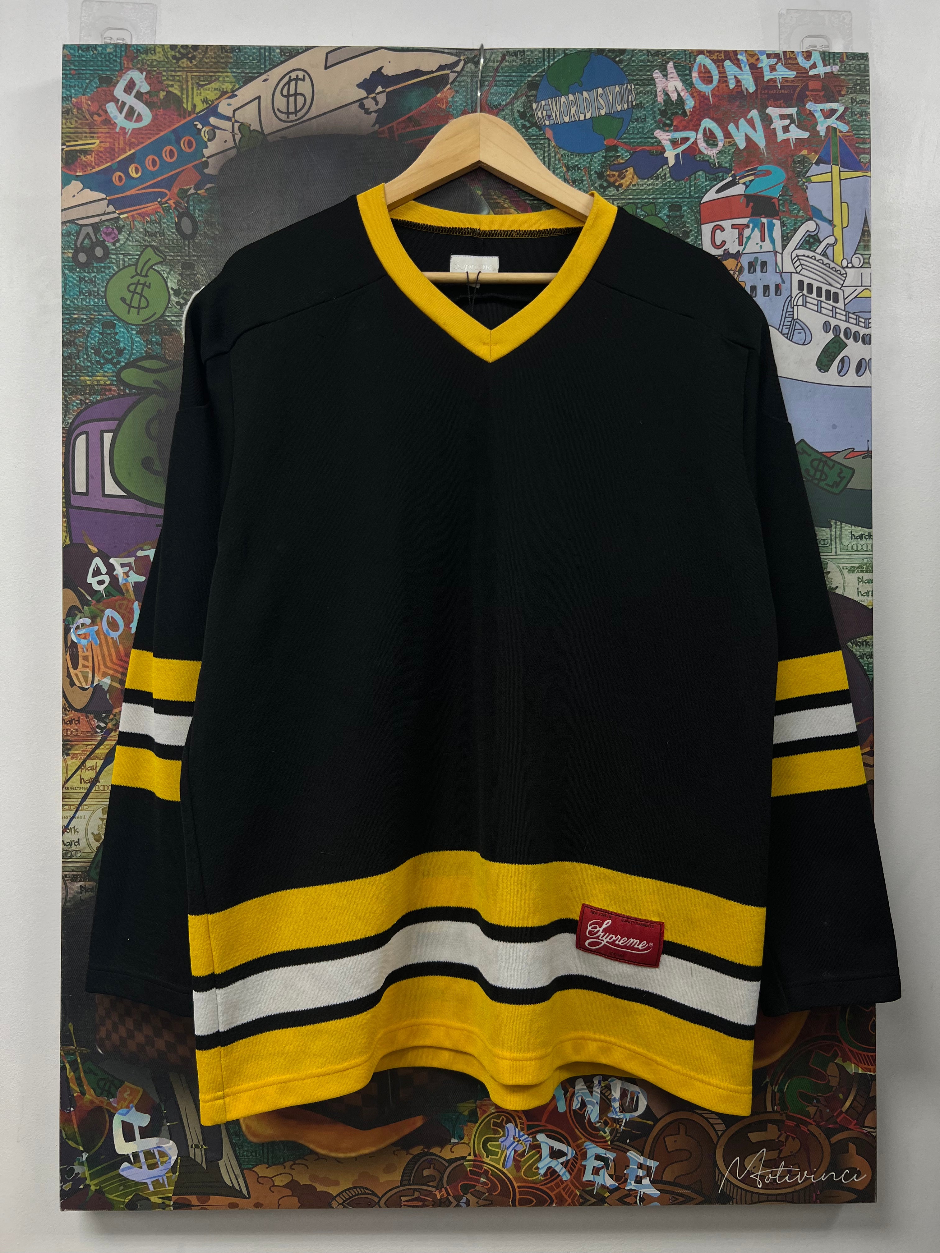 Supreme Black Yellow Freaky Jersey
