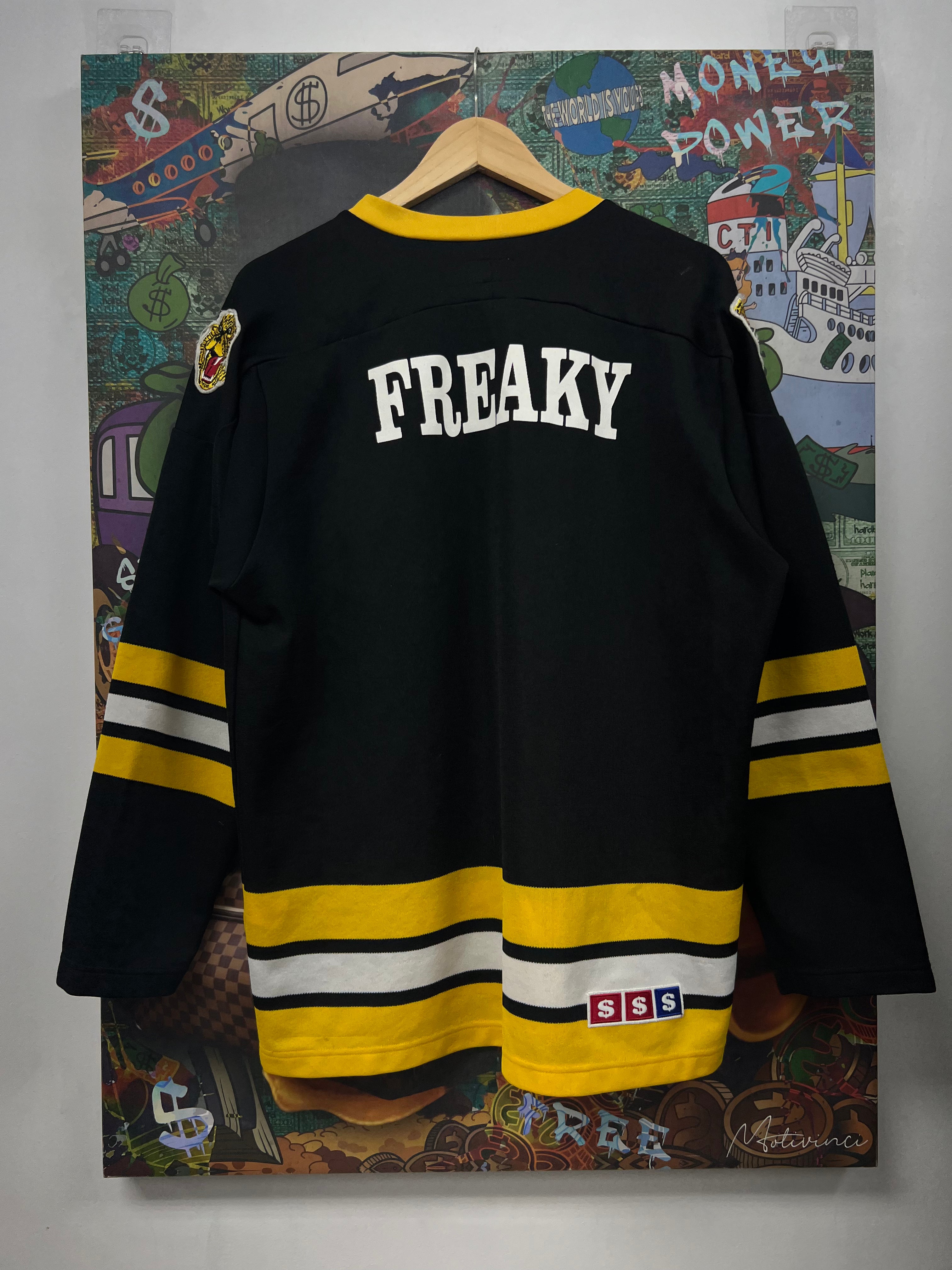 Supreme Black Yellow Freaky Jersey