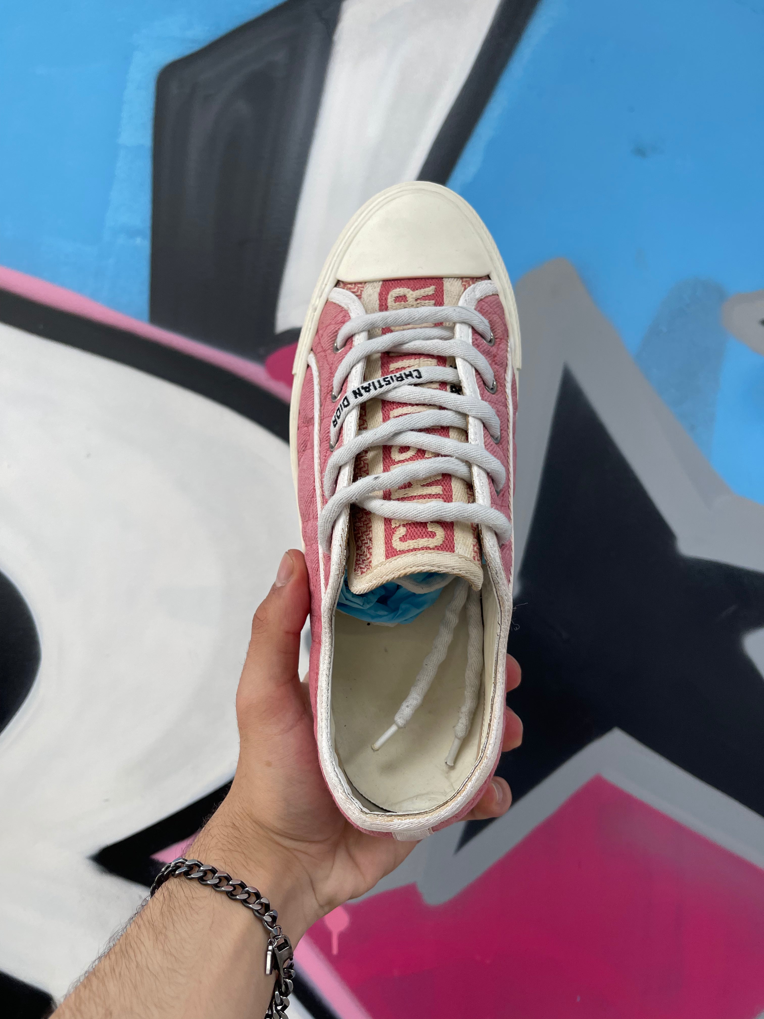 Dior Pink Walk'nDior Quilted Sneakers