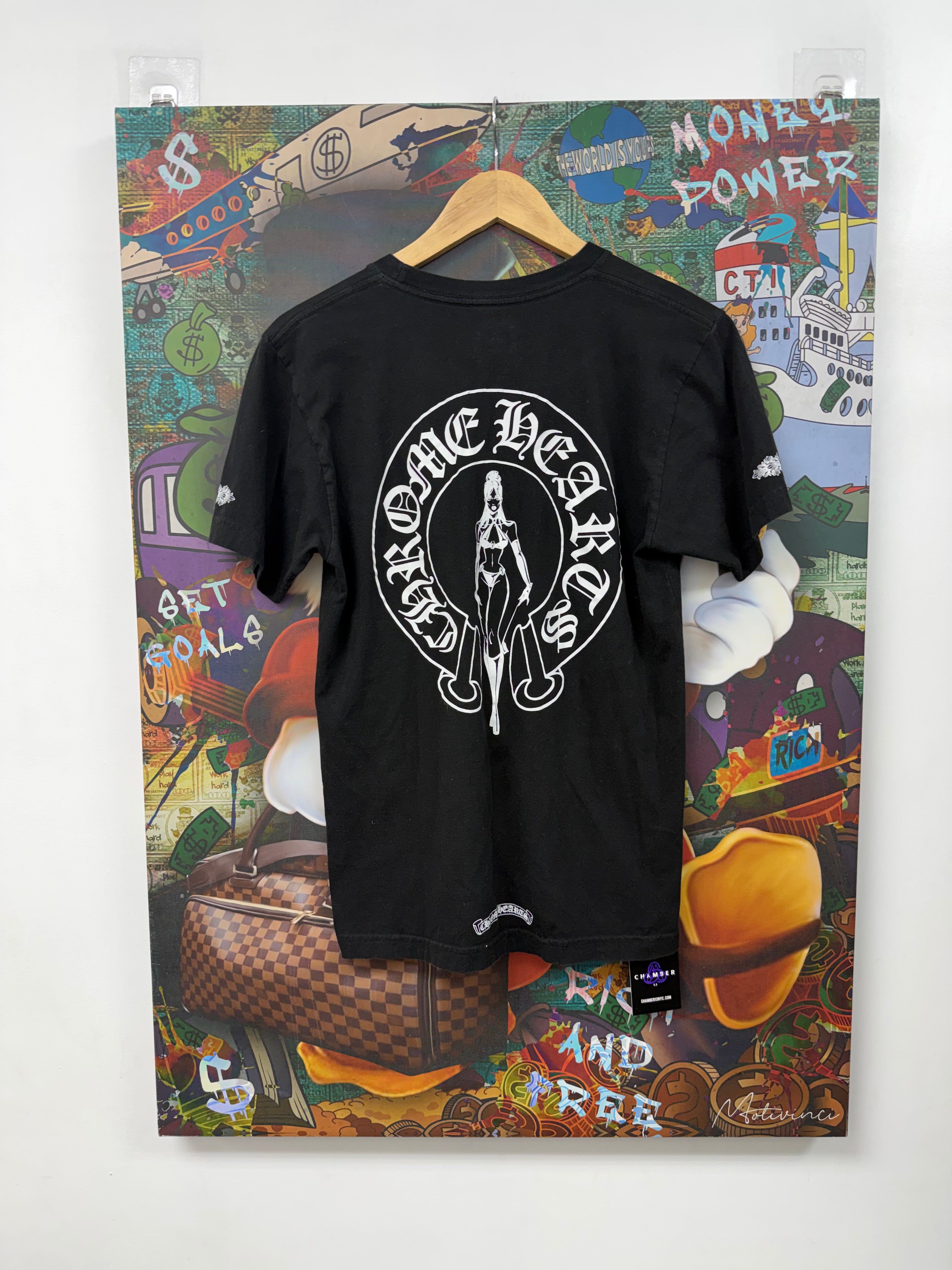 Chrome Hearts Black Deadly Doll Horseshoe Tee