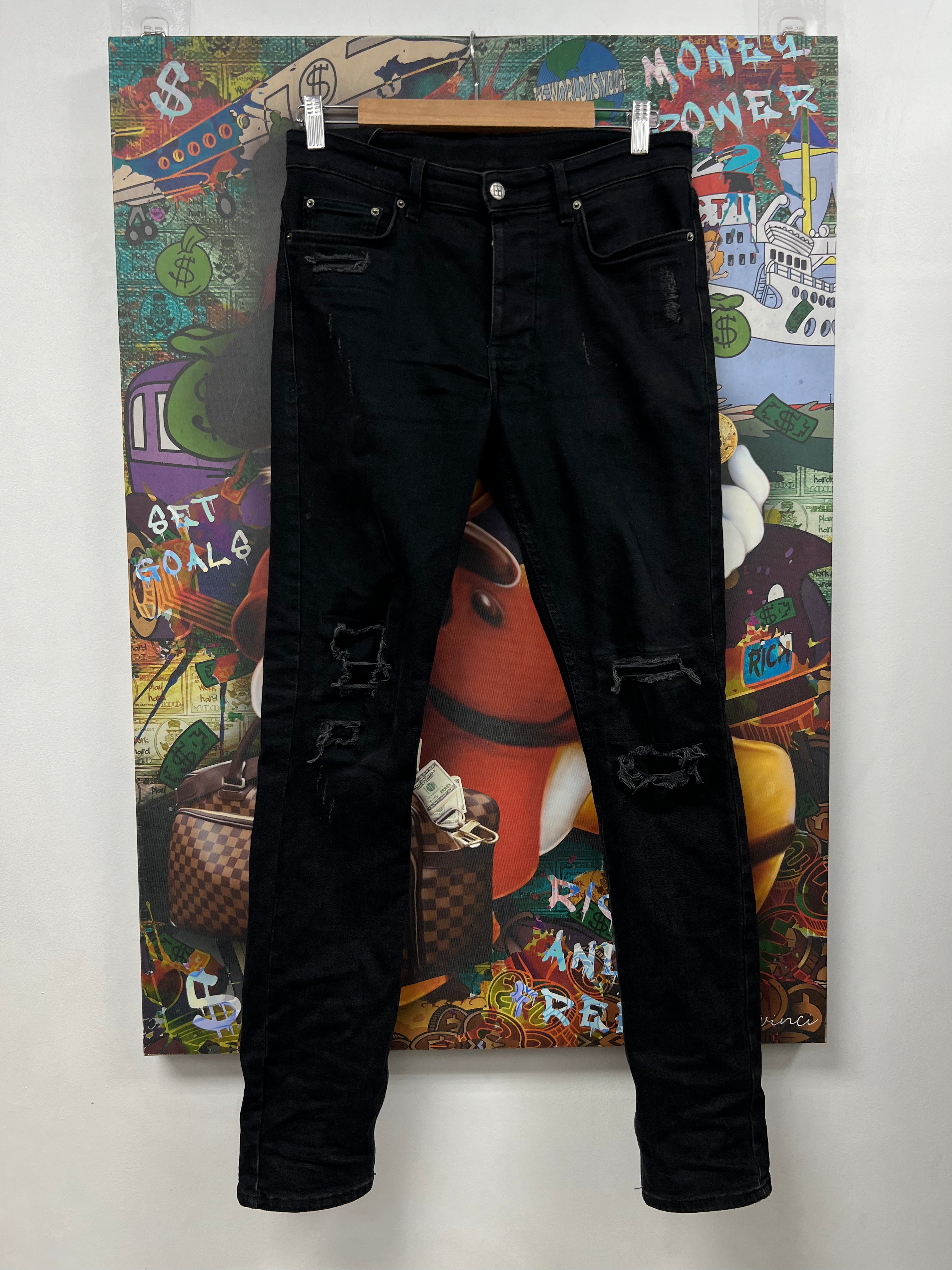 Ksubi Black Patchwork Jeans