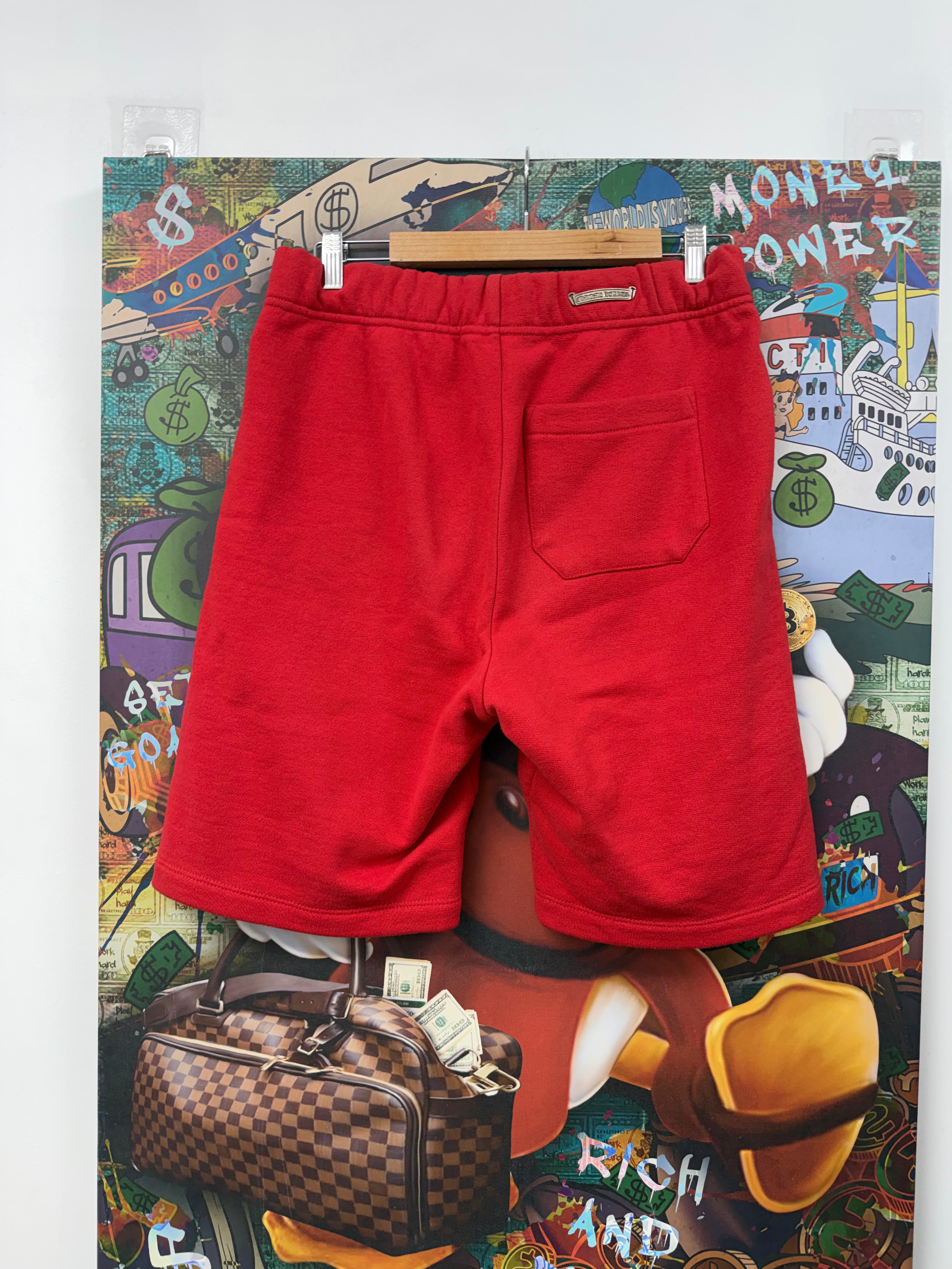 Chrome Hearts Red King Taco Shorts