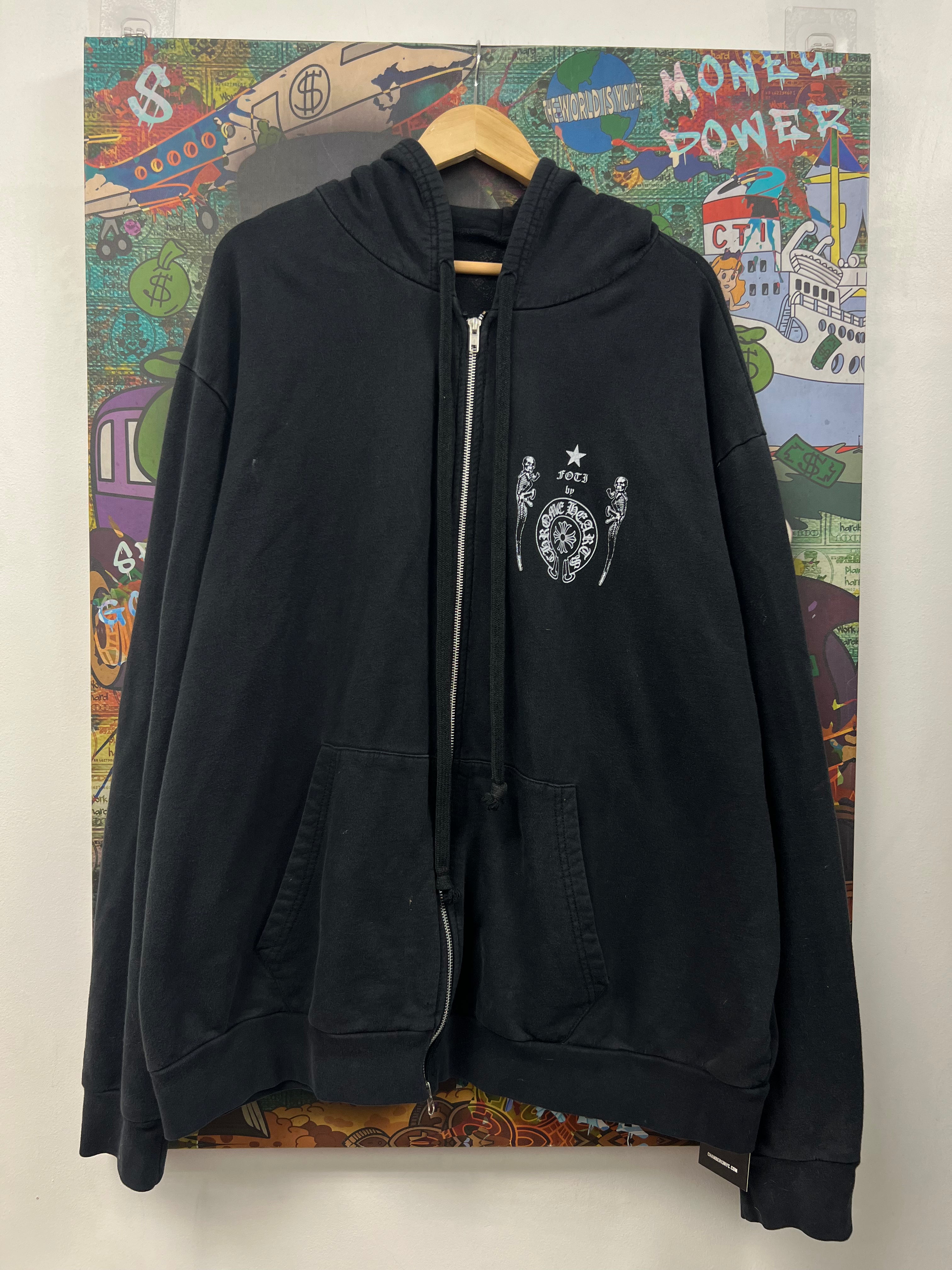 Chrome Hearts Black Wings (Replacement Zipper) Zip Up