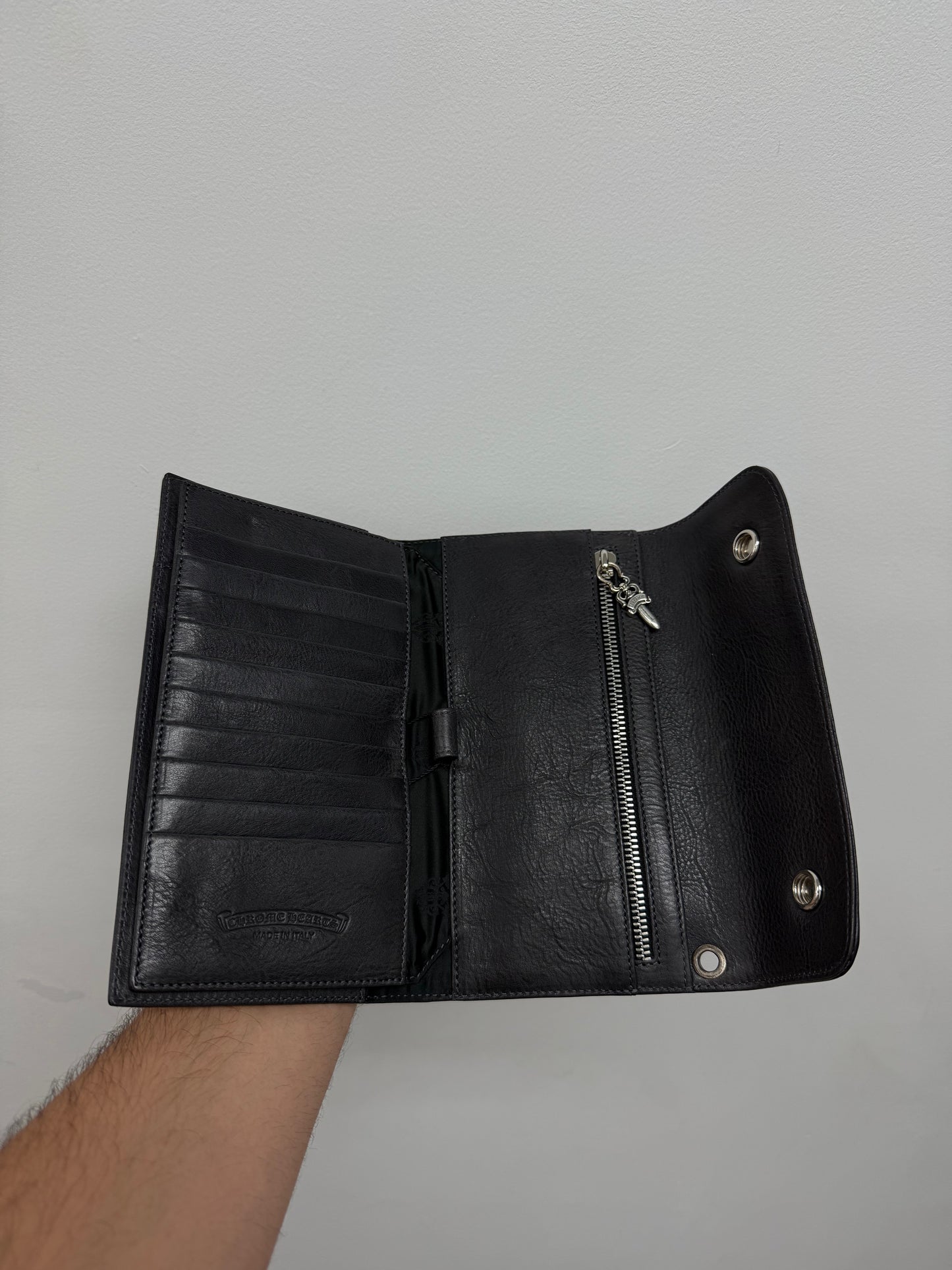 Chrome Hearts Wave MT Syganko Wallet Black New
