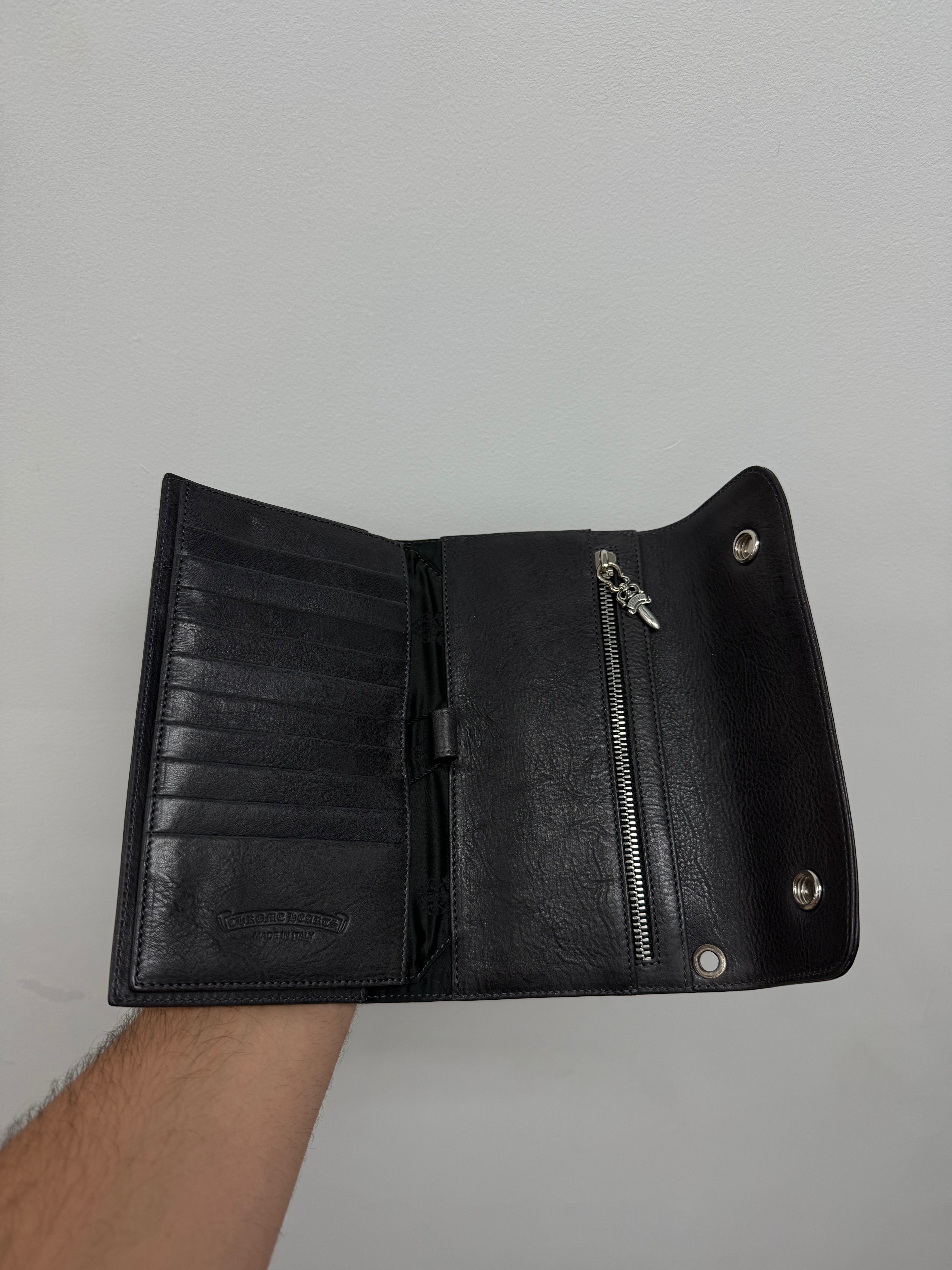 Chrome Hearts Wave MT Syganko Wallet Black New