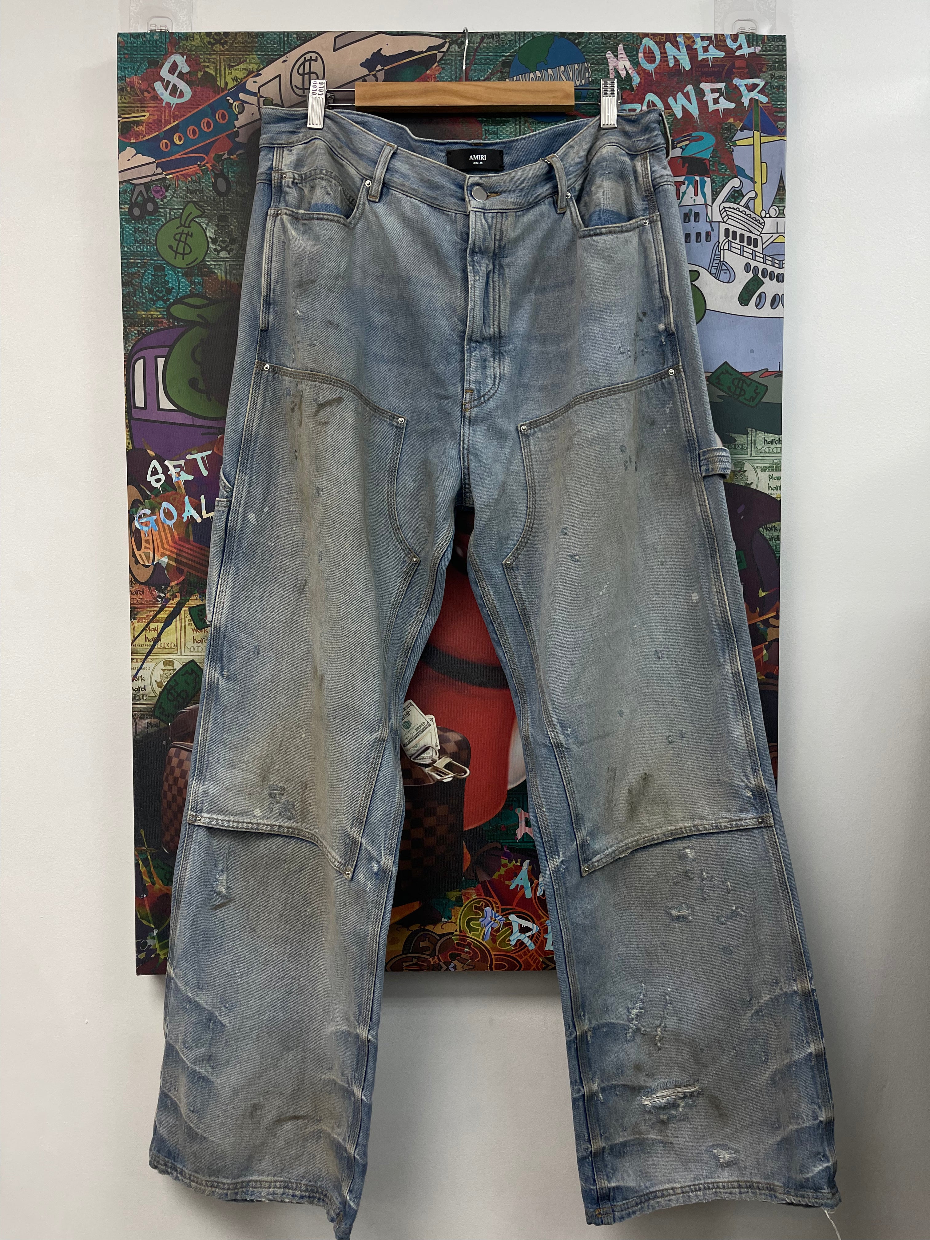 Amiri Vintage Wash Distressed Carpenter Jeans