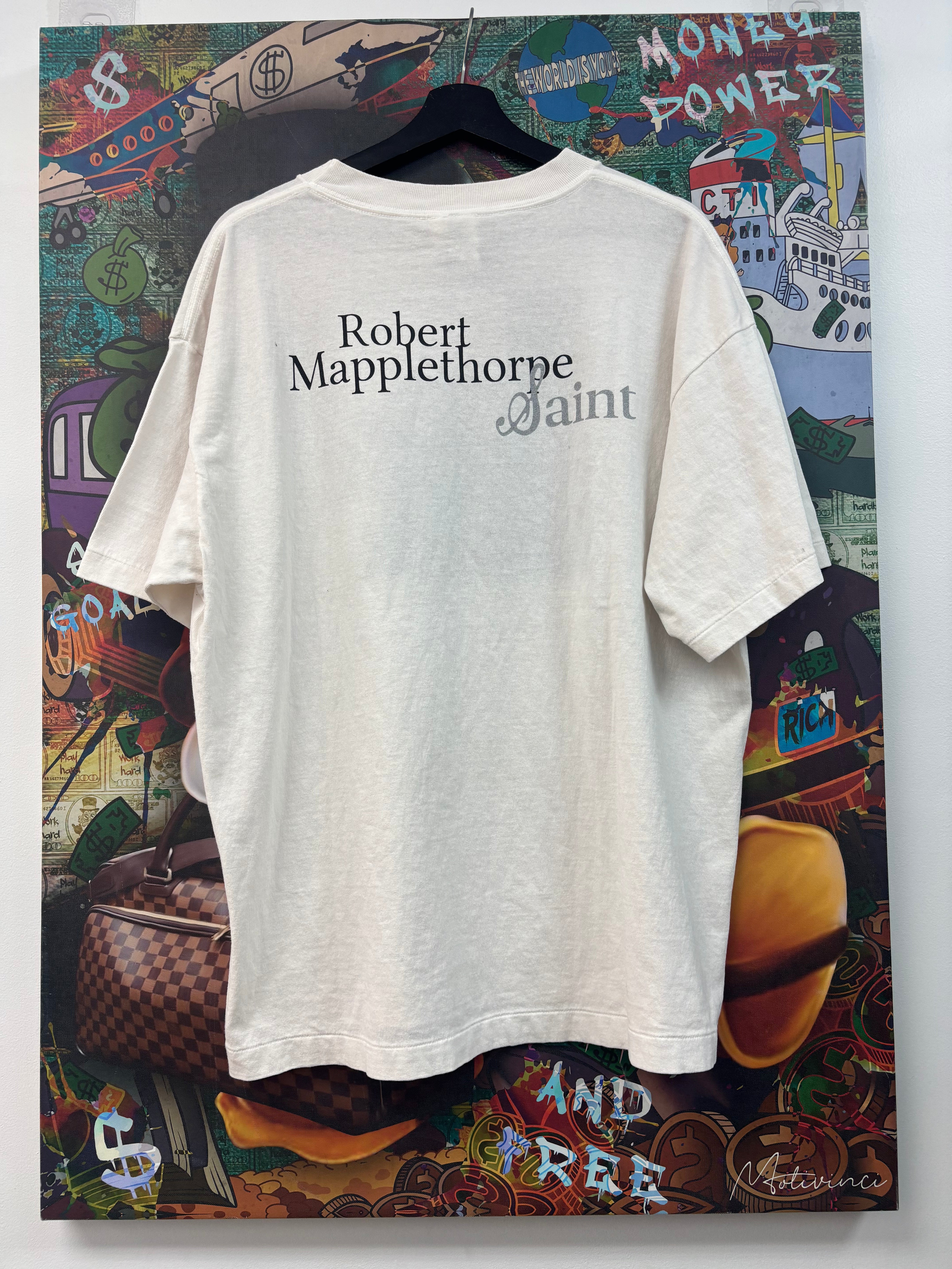 Saint Michael White Black Pictures Tee