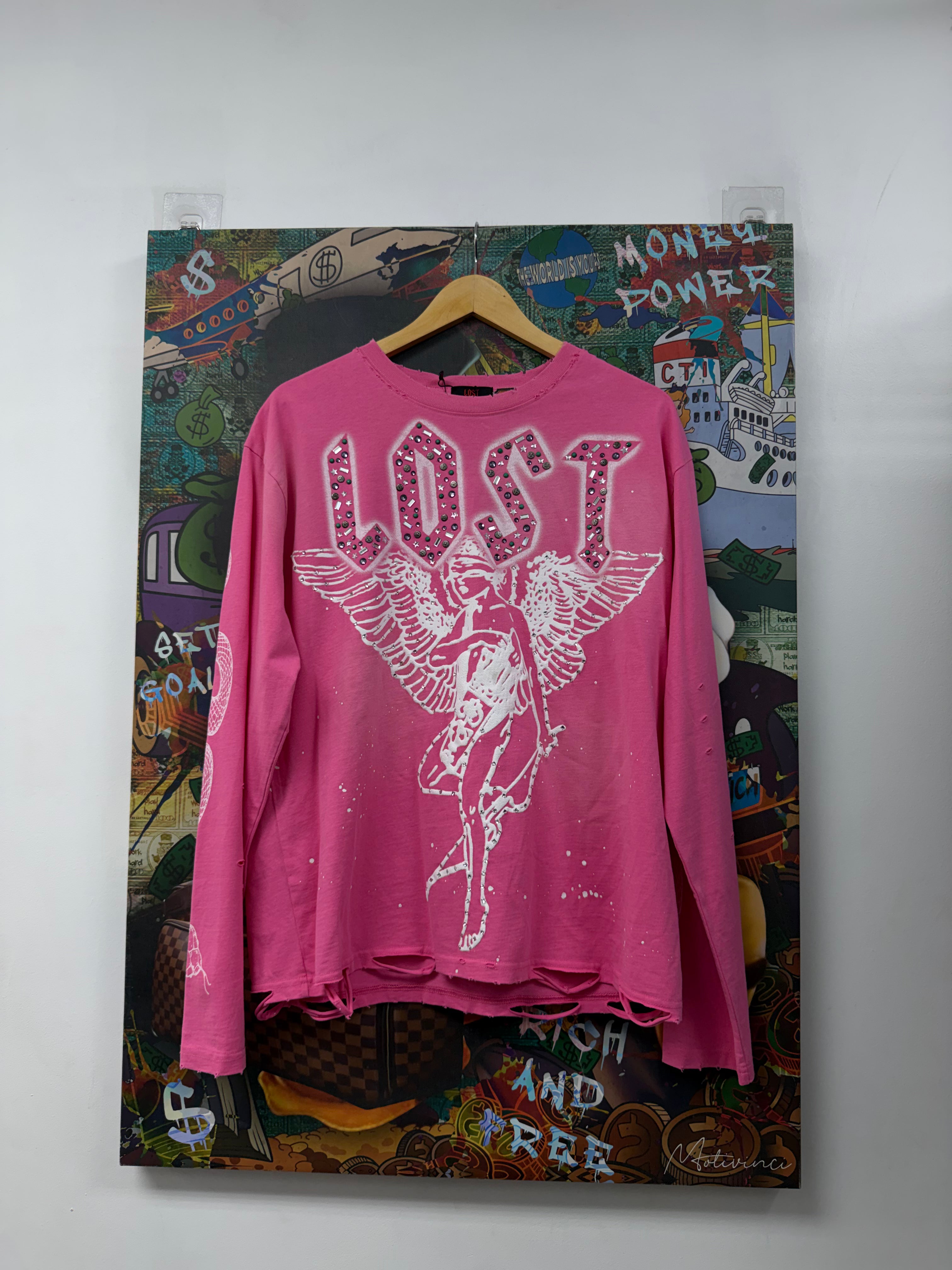 Lost Intricacy Pink Angel Long Sleeve