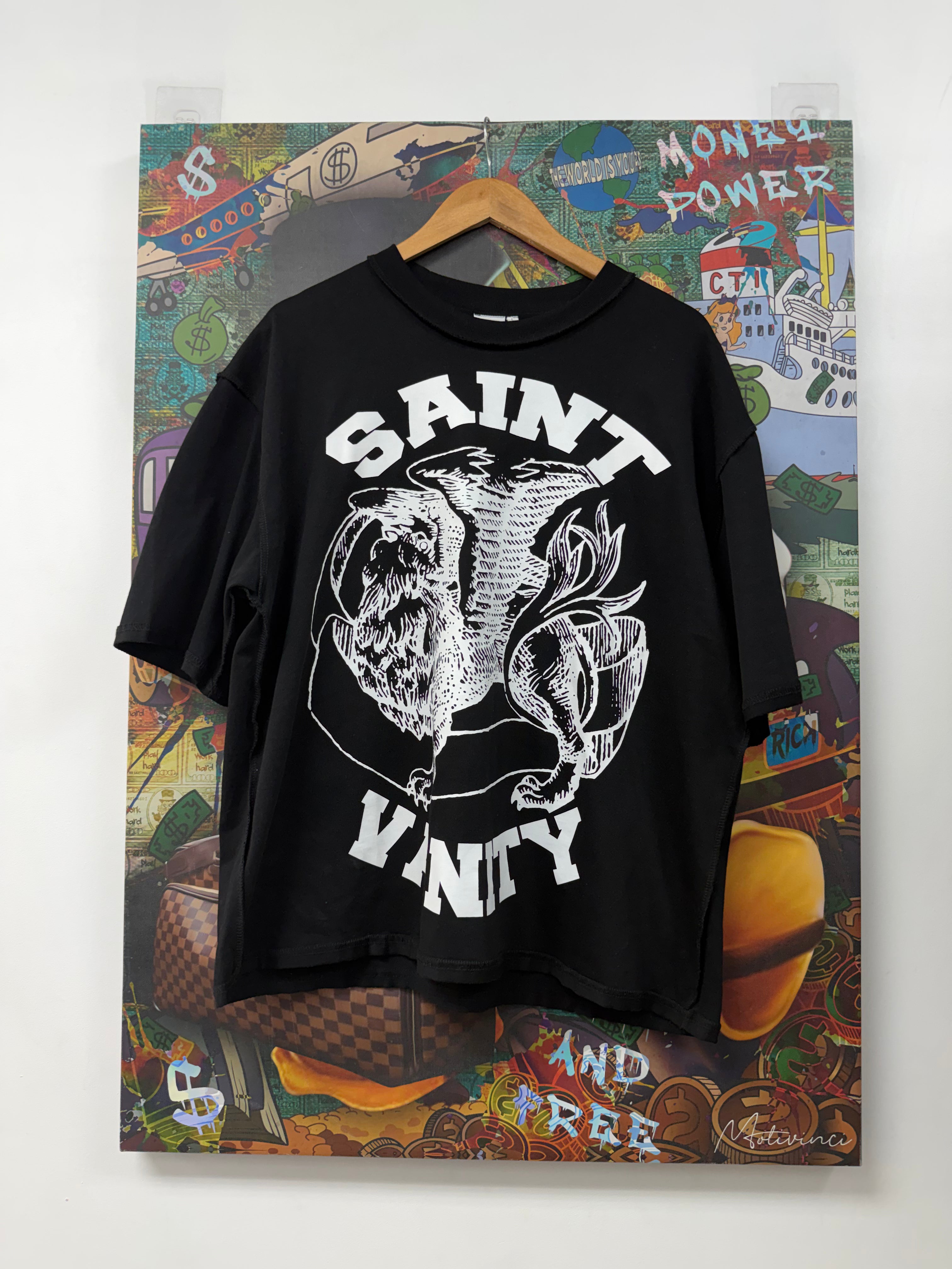 Saint Vanity Black White Griffin Tee