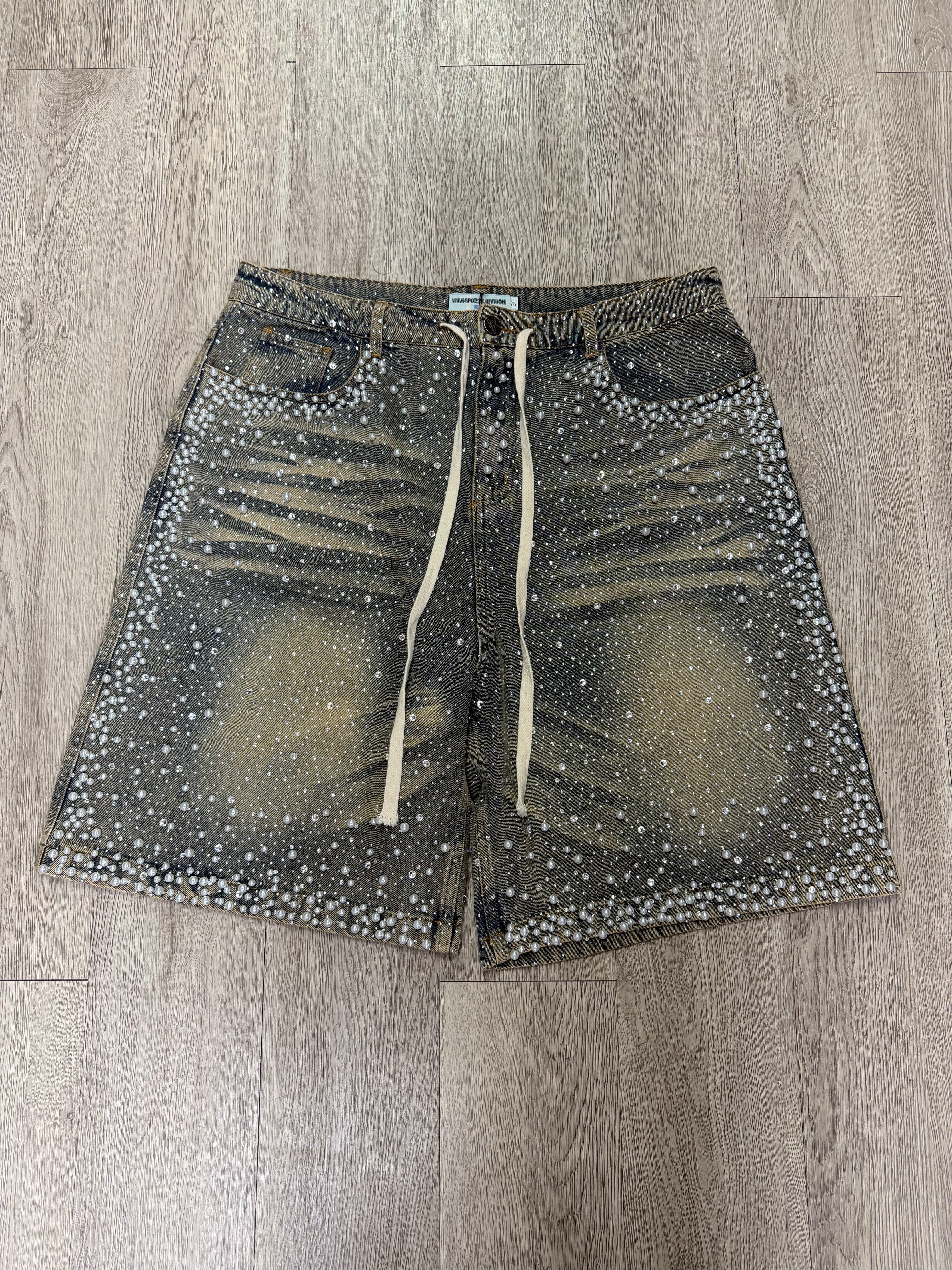 Vale Mid Wash Rainstorm Shorts