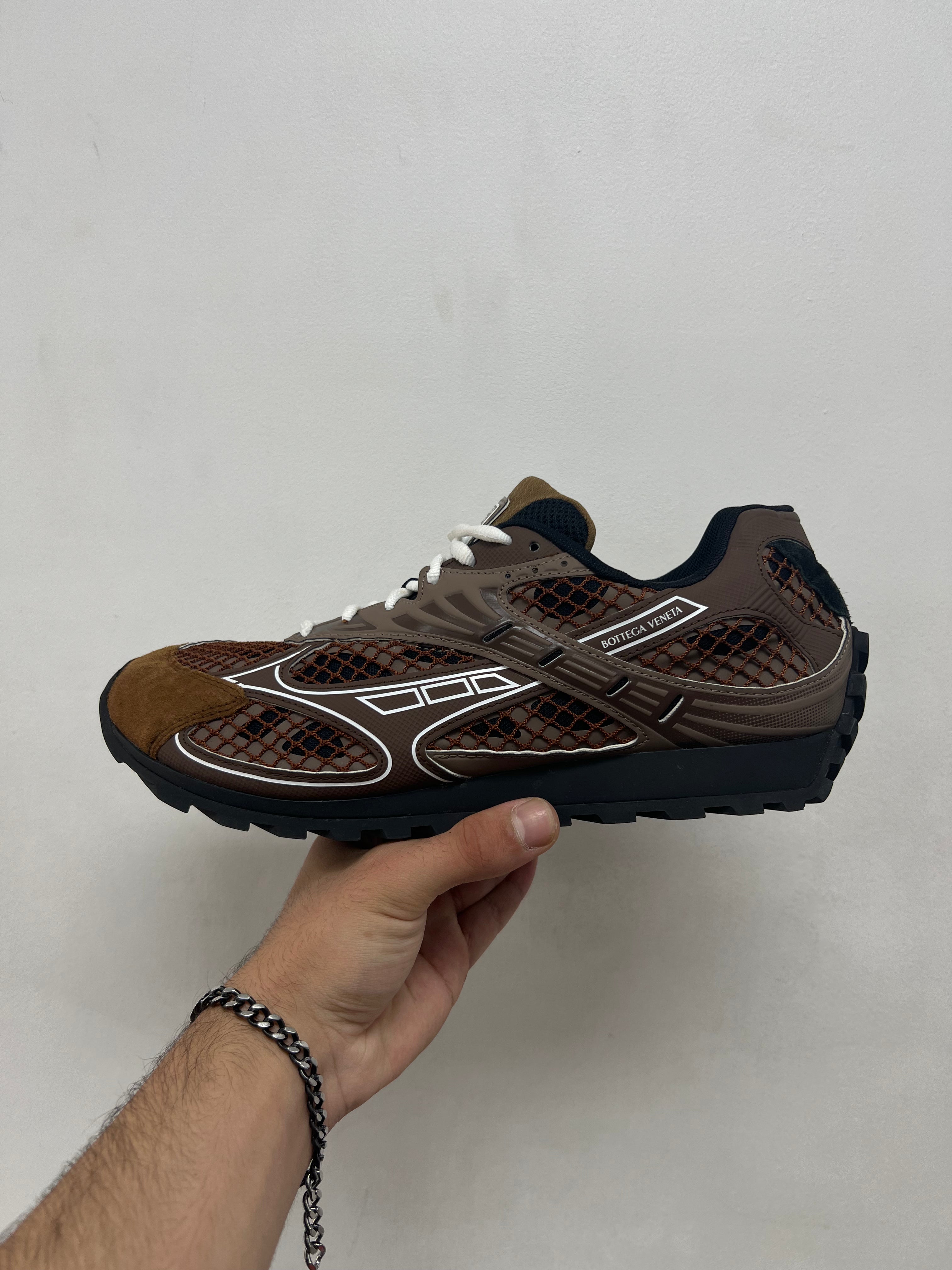 Bottega Veneta Brown Suede Orbit Sneakers