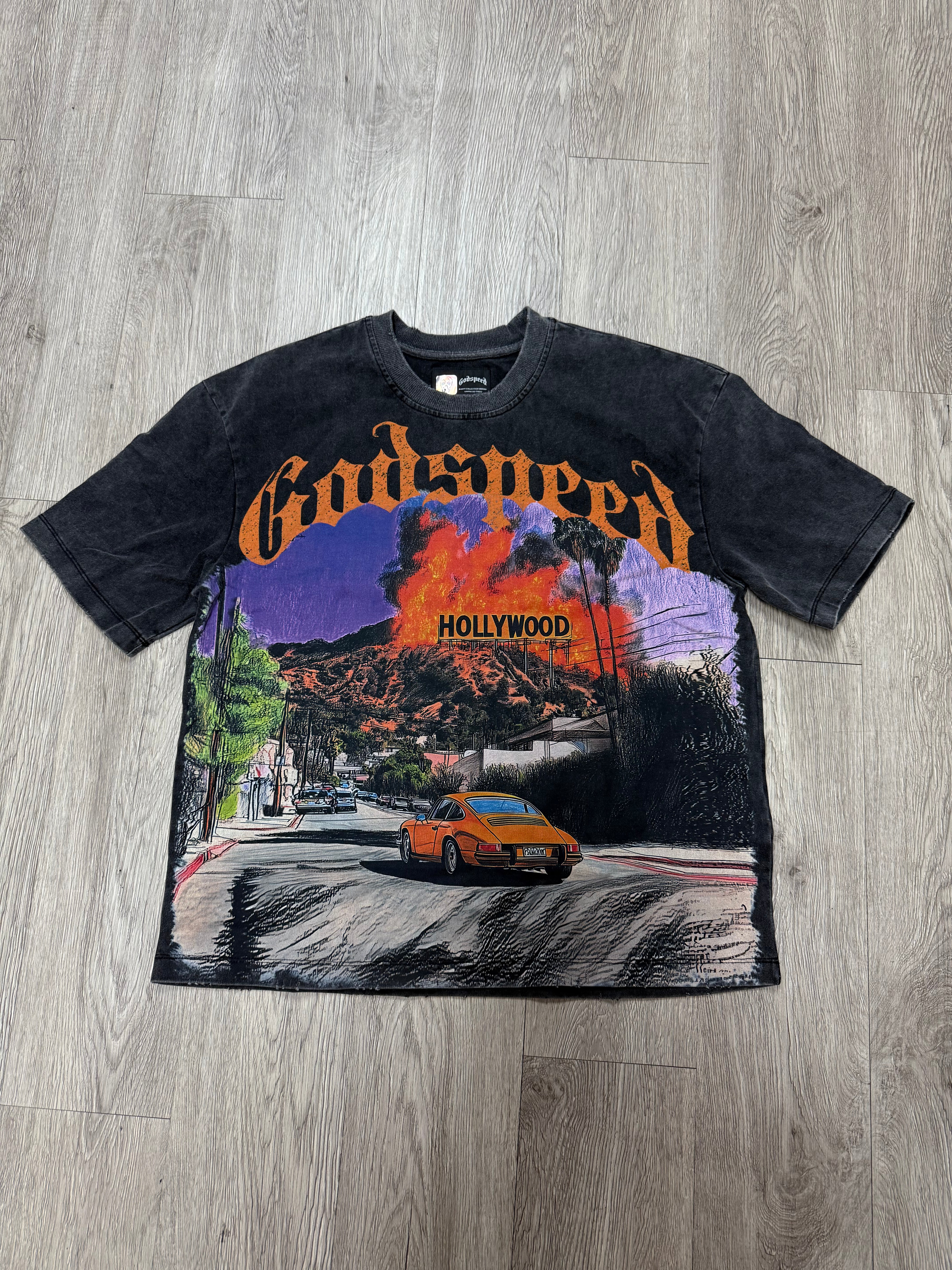 Godspeed Wave Los Scandalous Tee Black