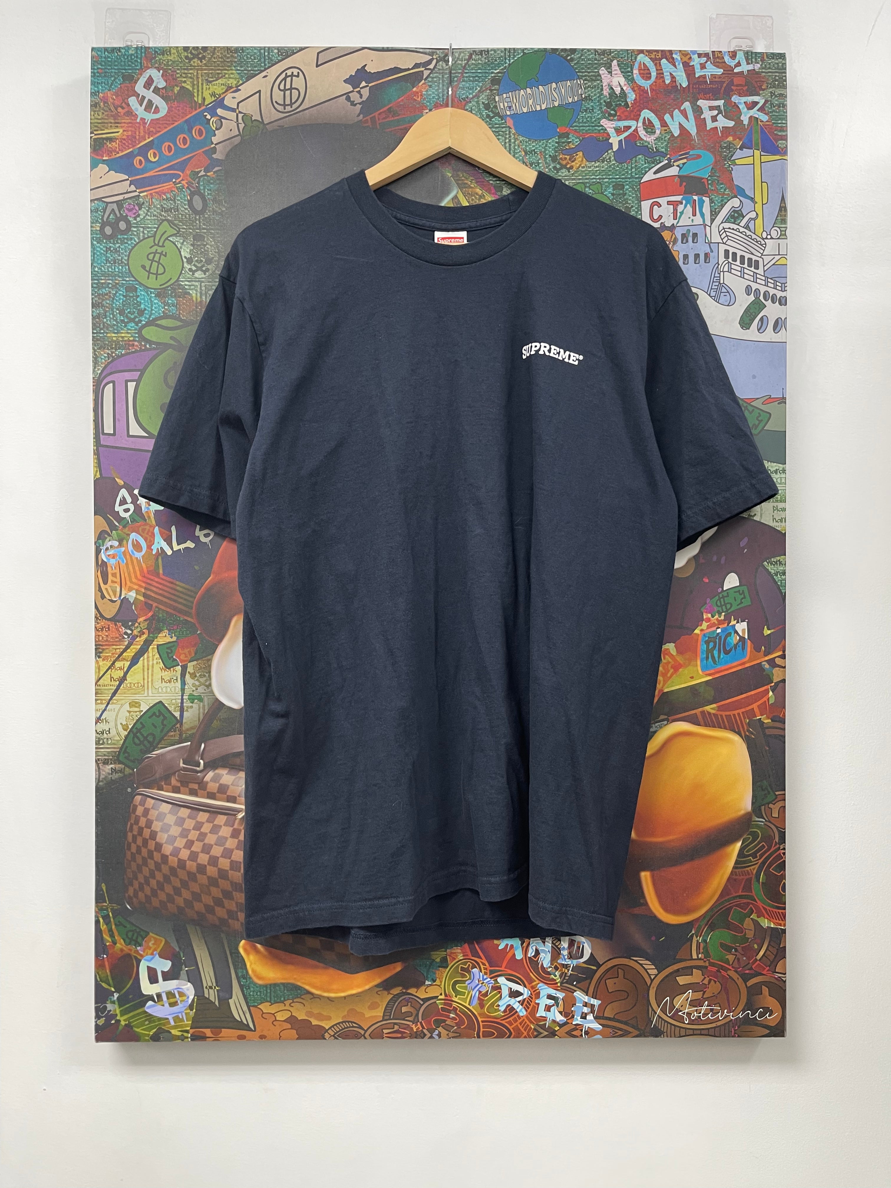 Supreme Navy Patchwork Tee
