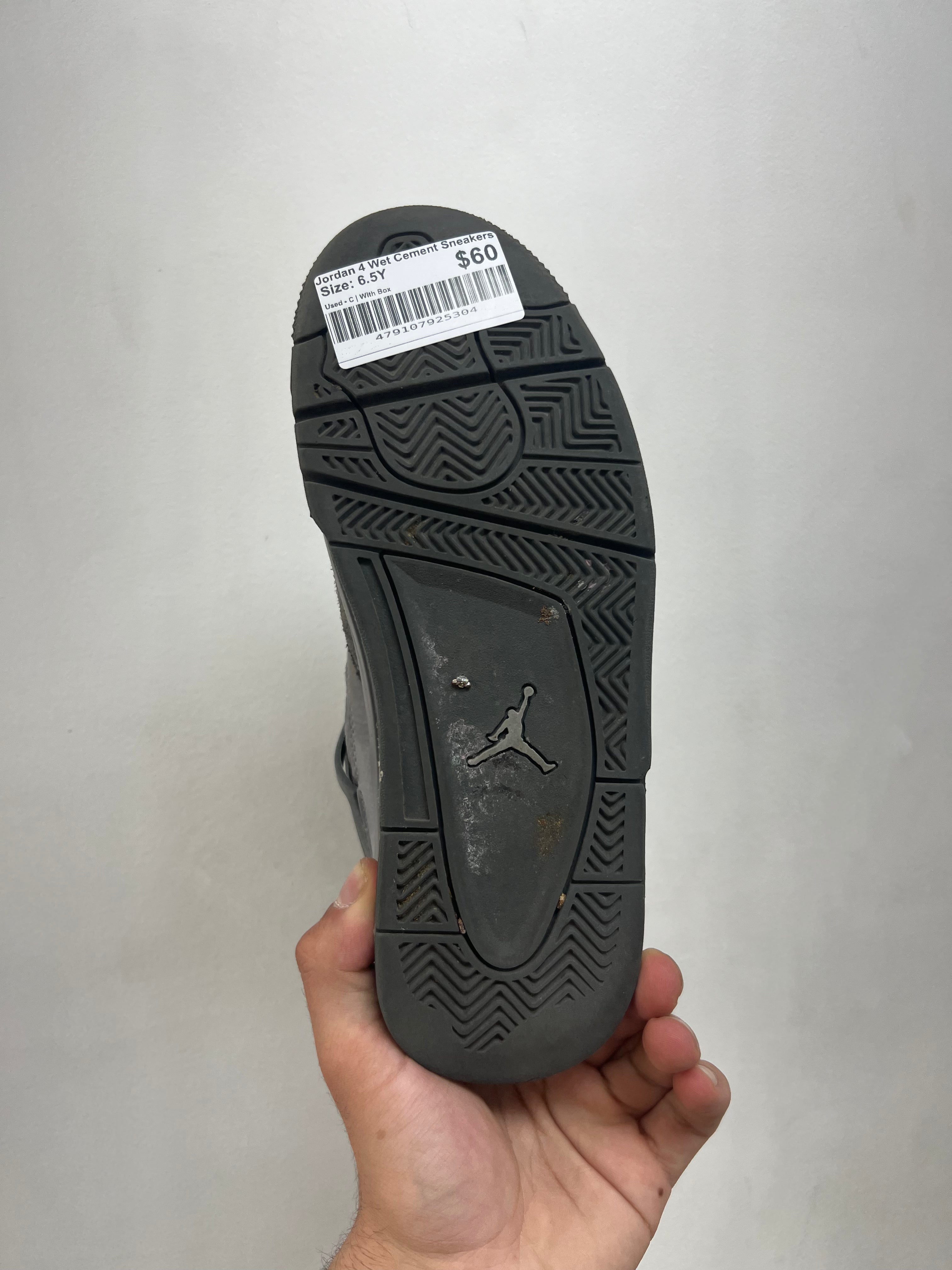Jordan 4 Wet Cement Sneakers