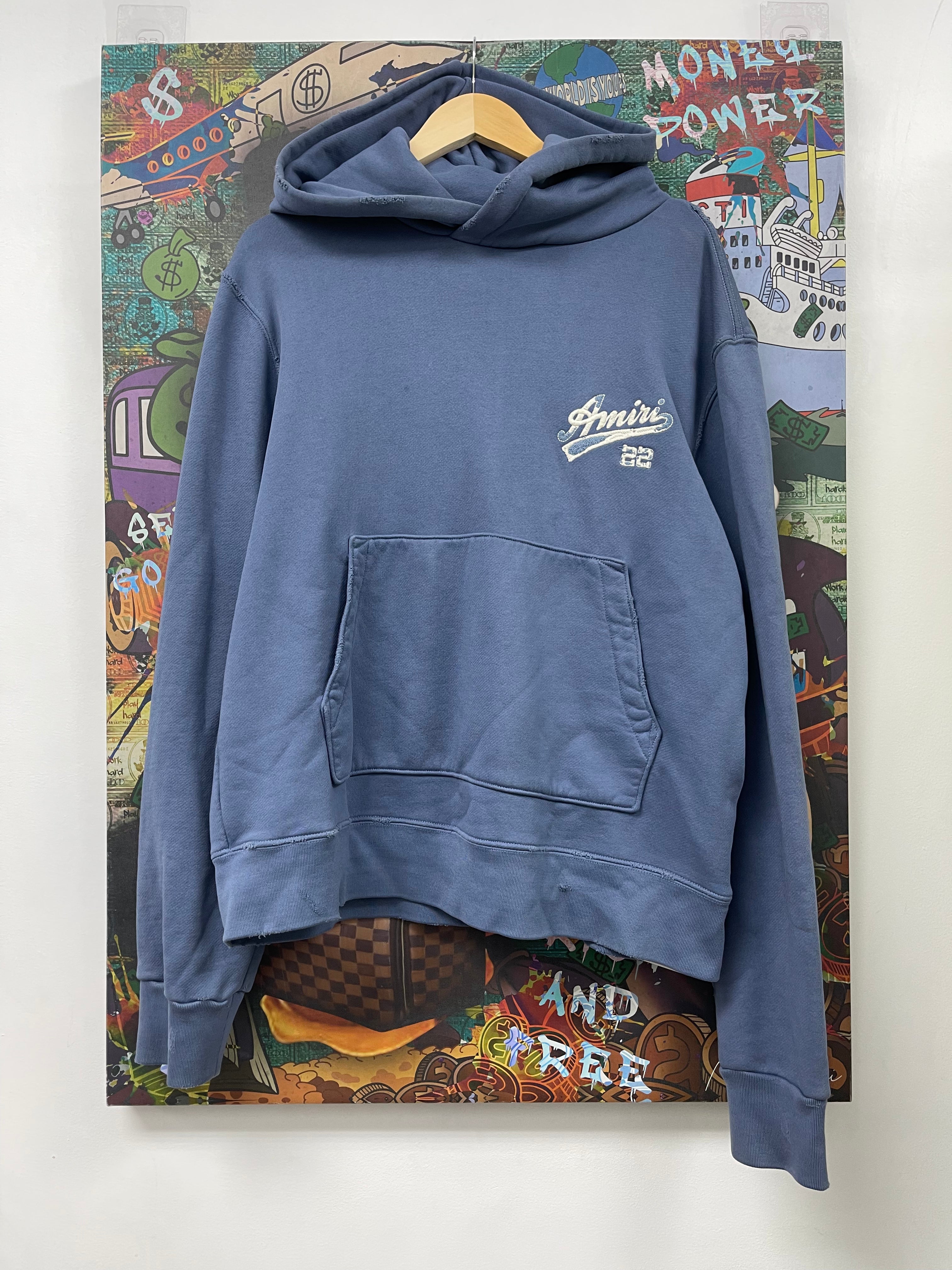 Amiri Blue 22 Hoodie
