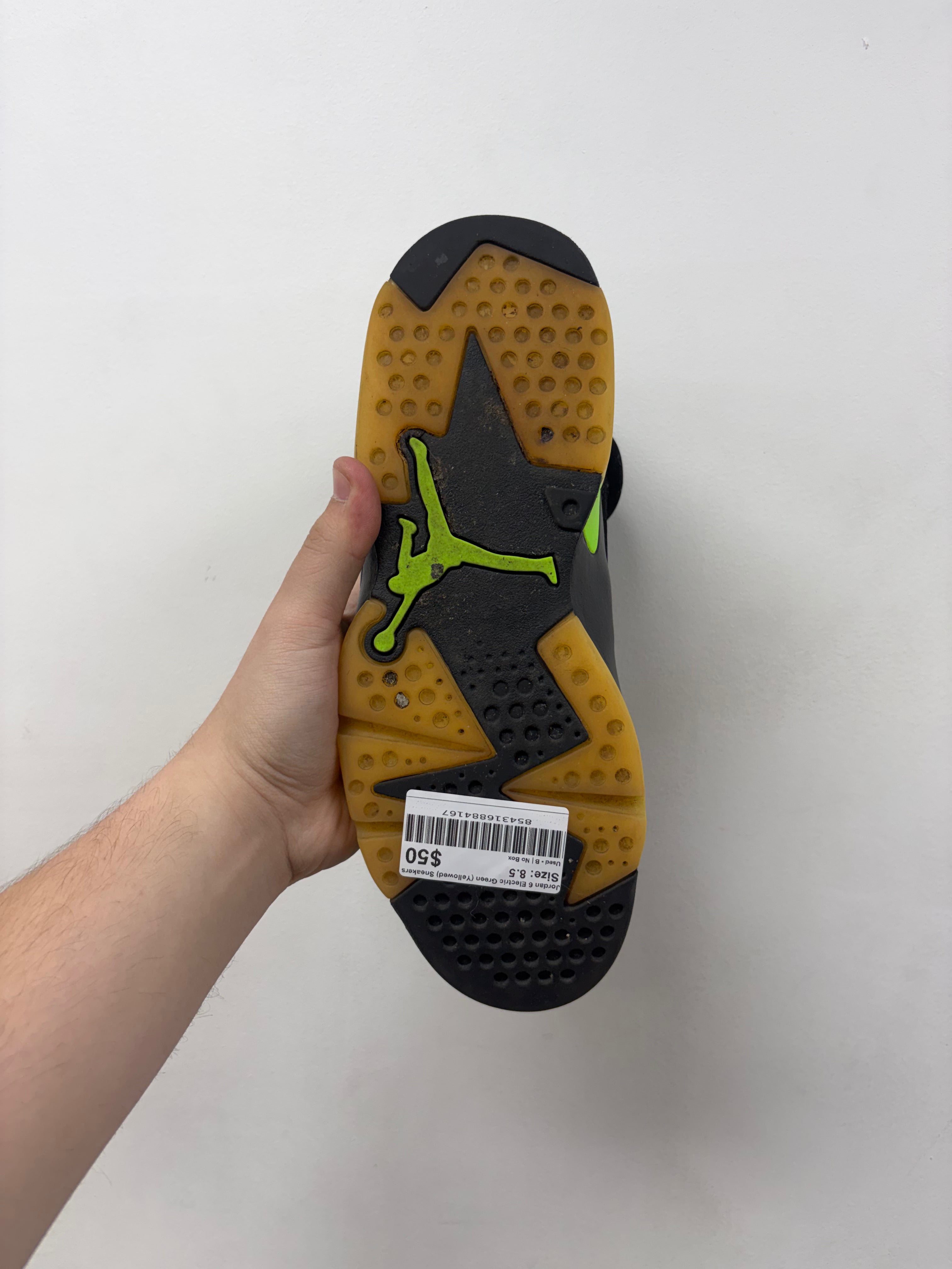 Jordan 6 Electric Green (Yellowed) Sneakers