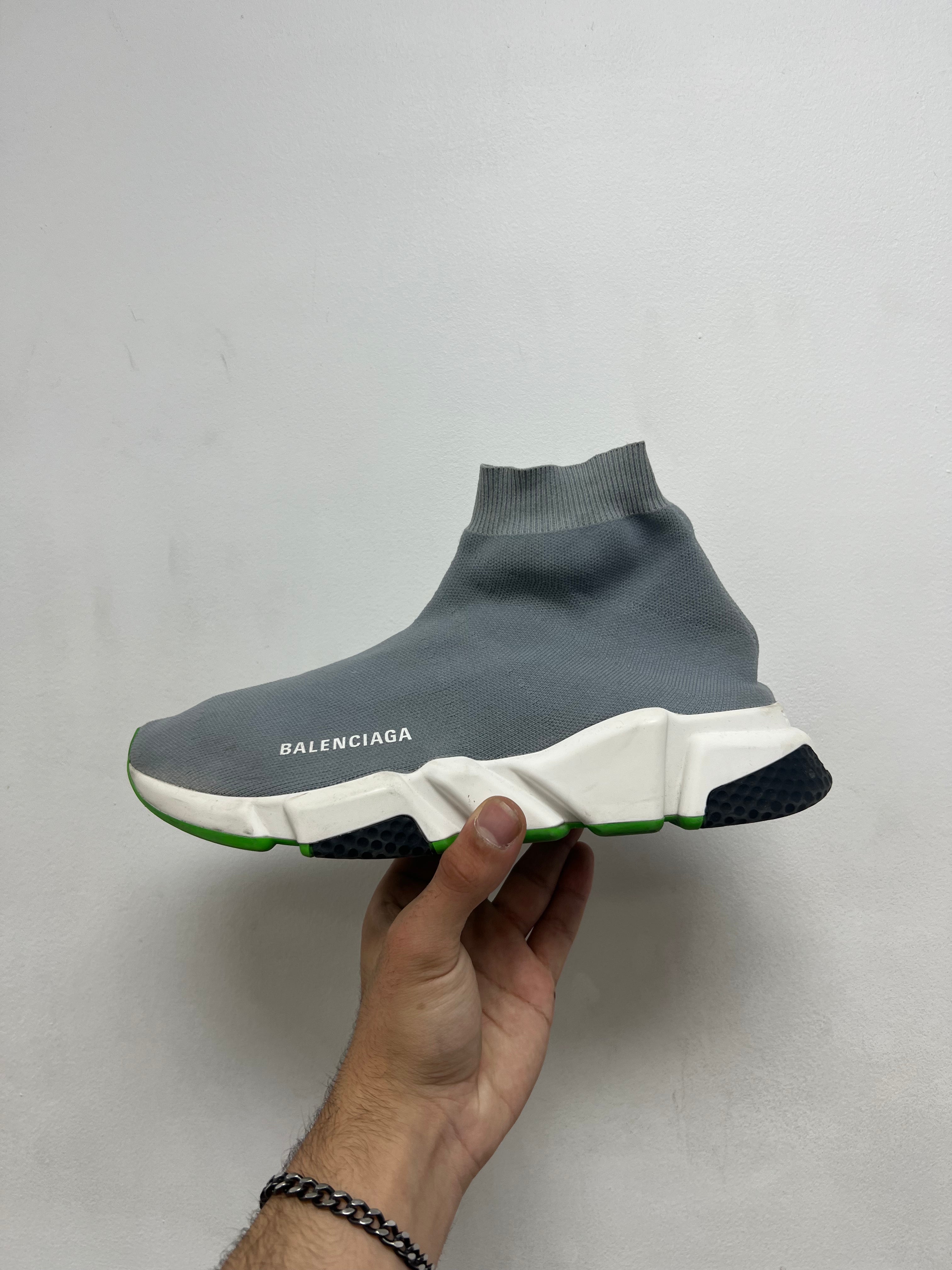 Balenciaga Grey Sock Runner Sneakers
