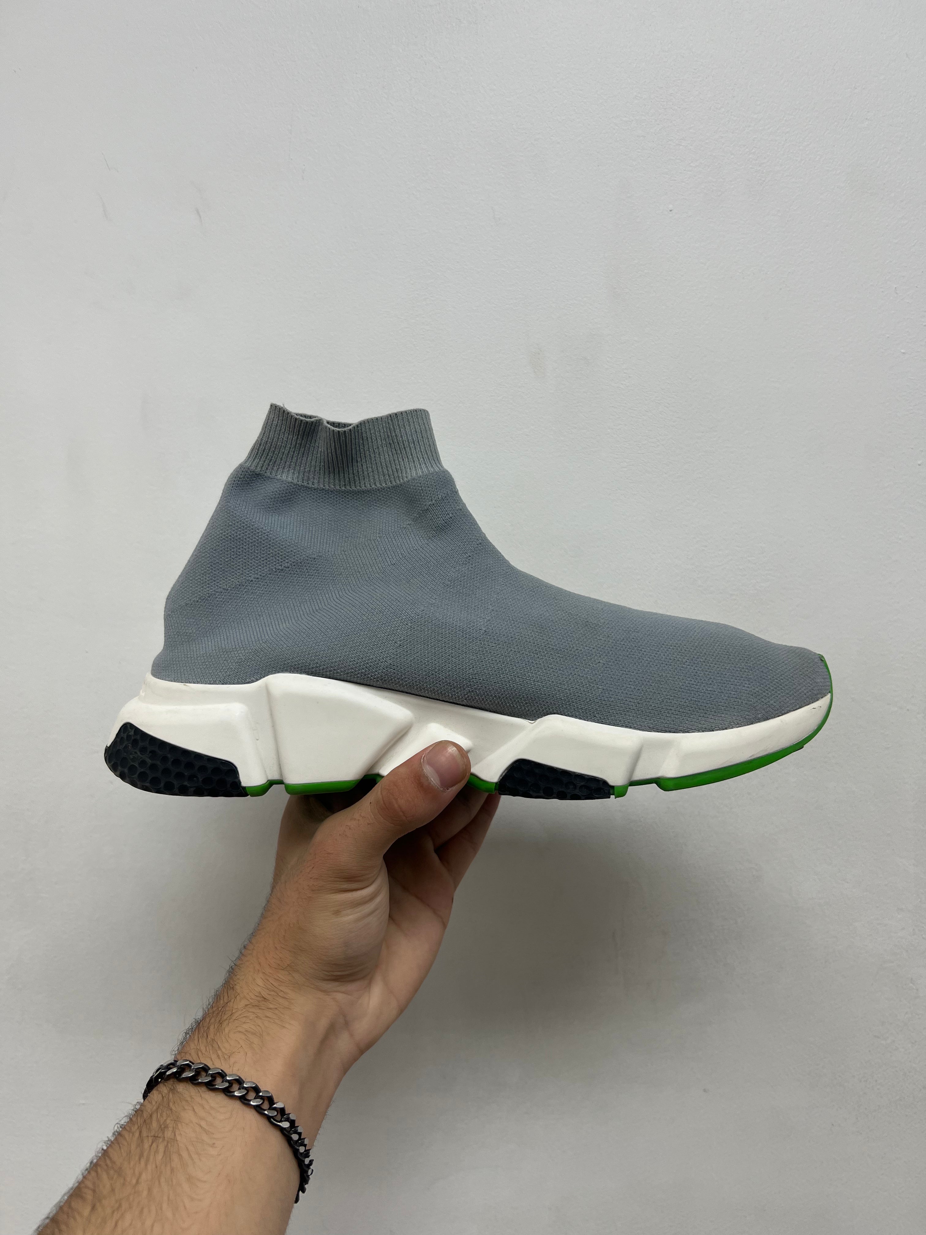 Balenciaga Grey Sock Runner Sneakers