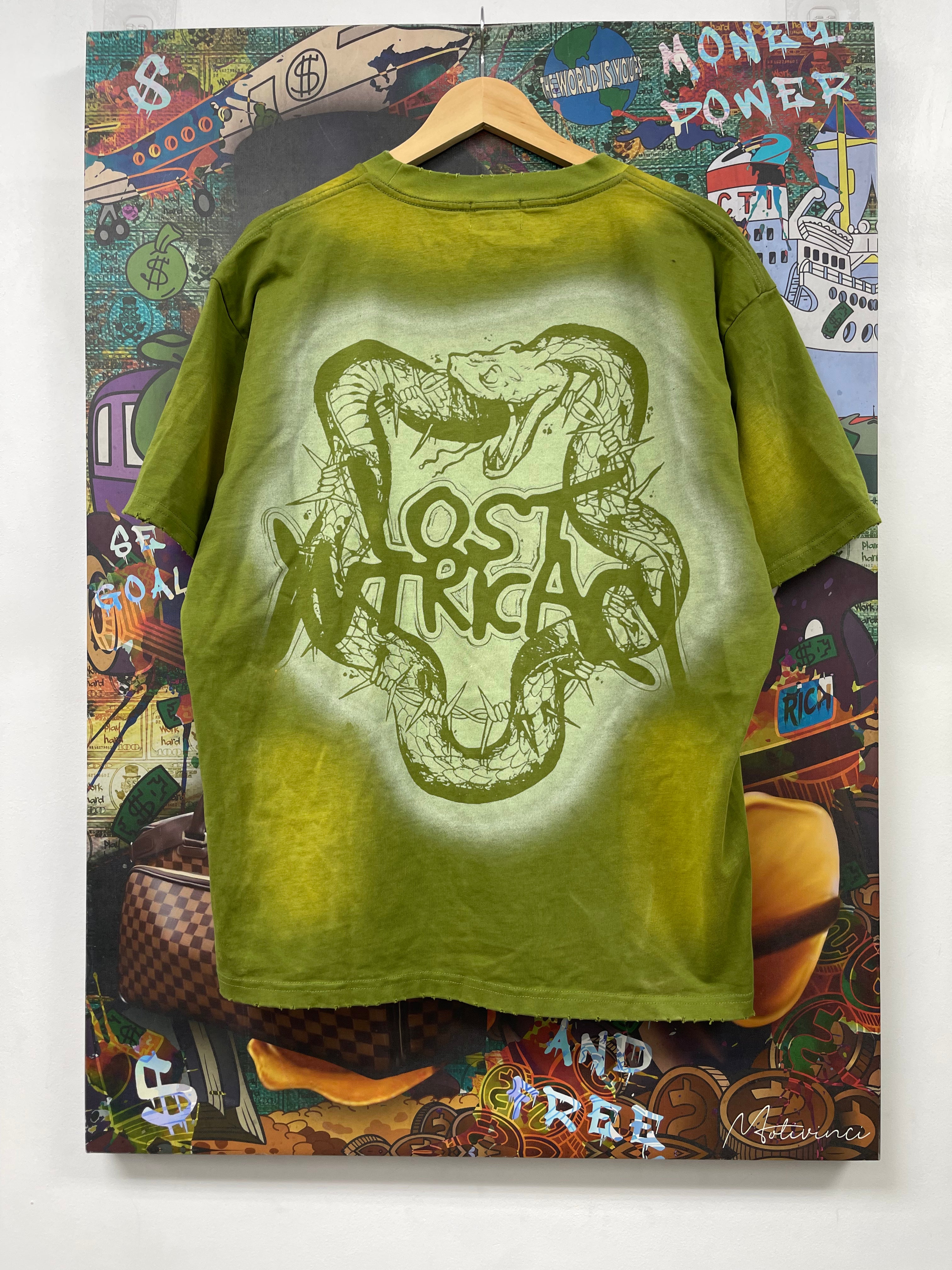 Lost Intricacy Green Rhinestone Tee