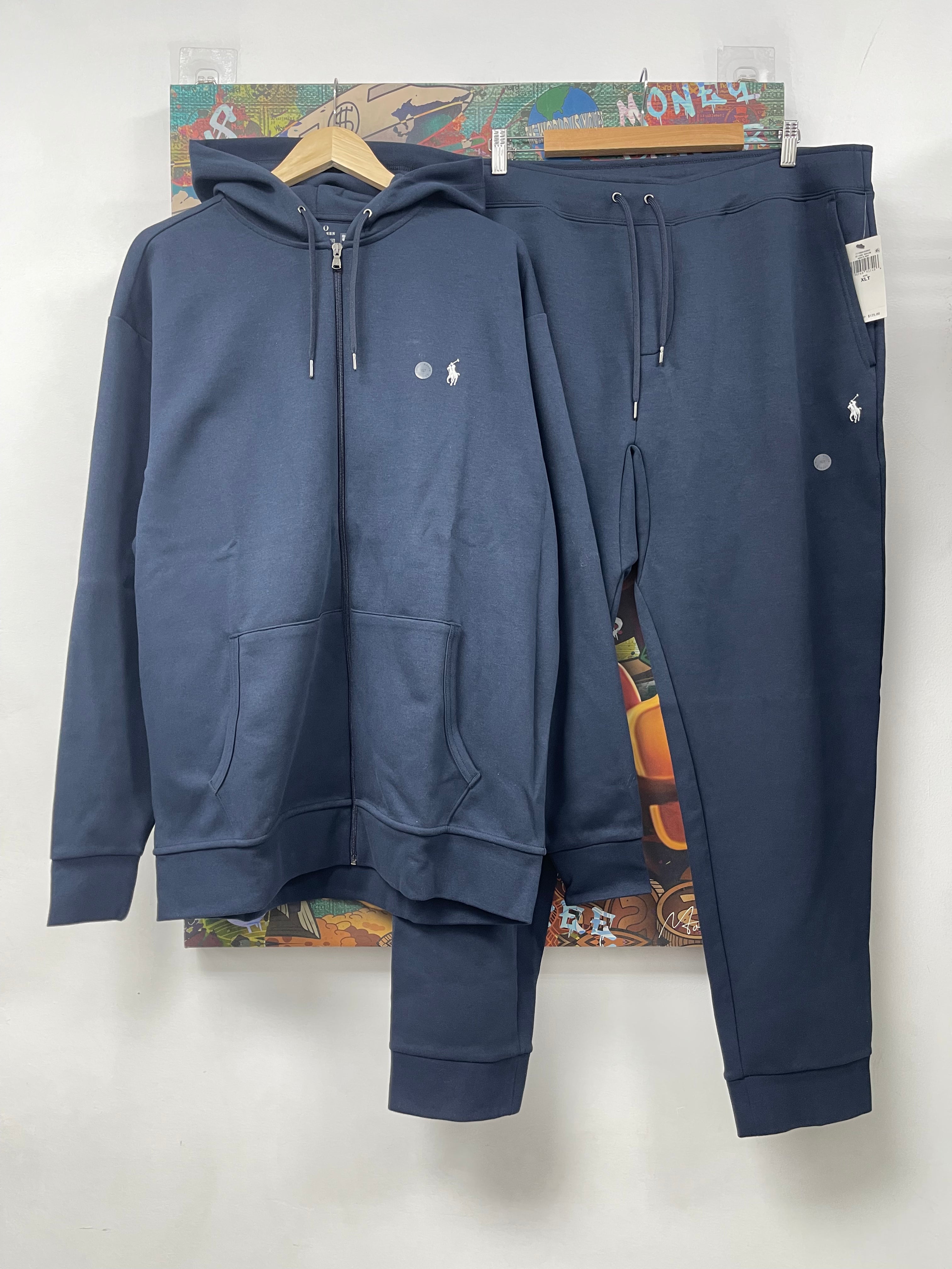 Polo Navy White Tech Sweatsuit