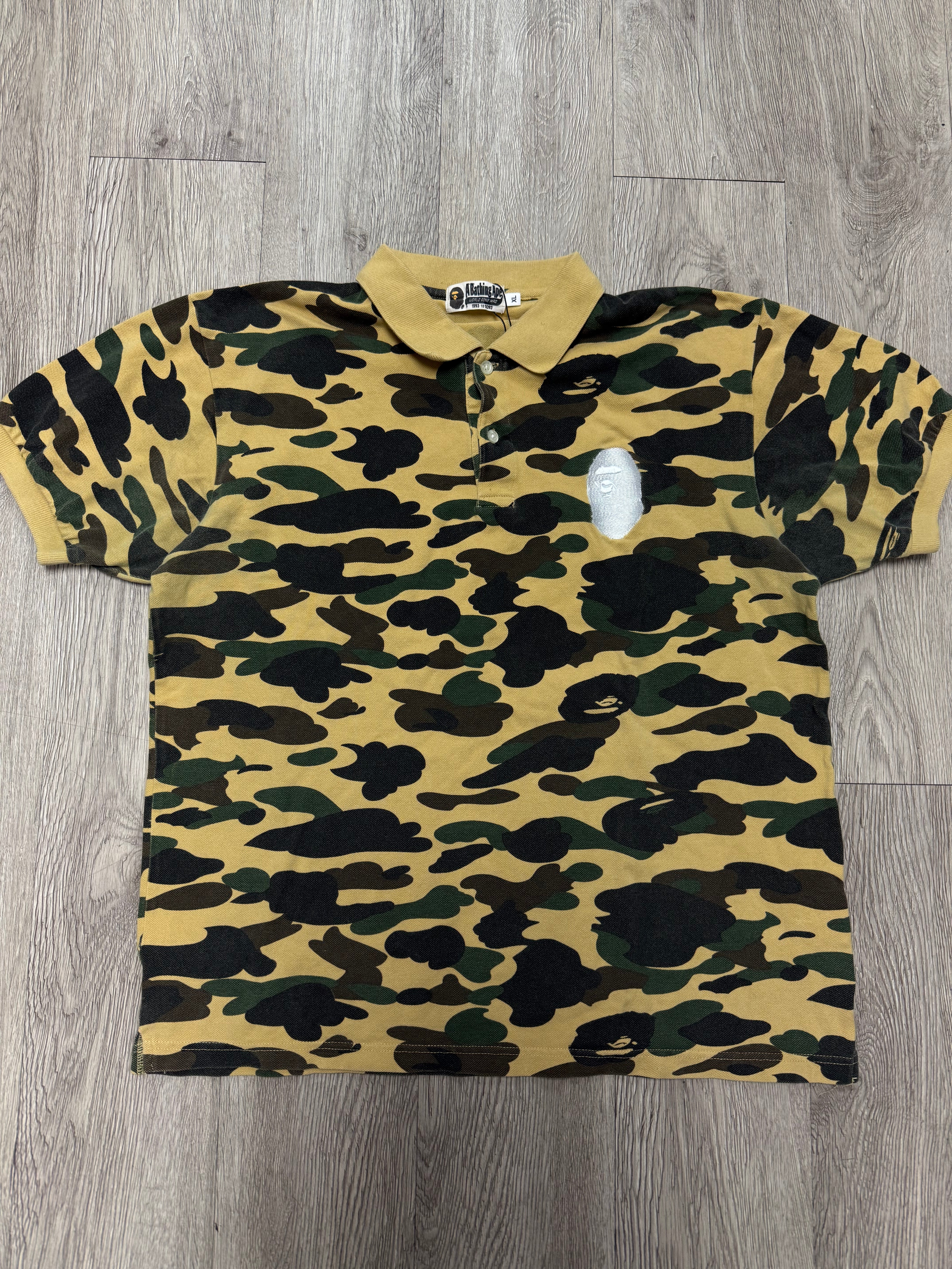 BAPE Camo Yellow Polo