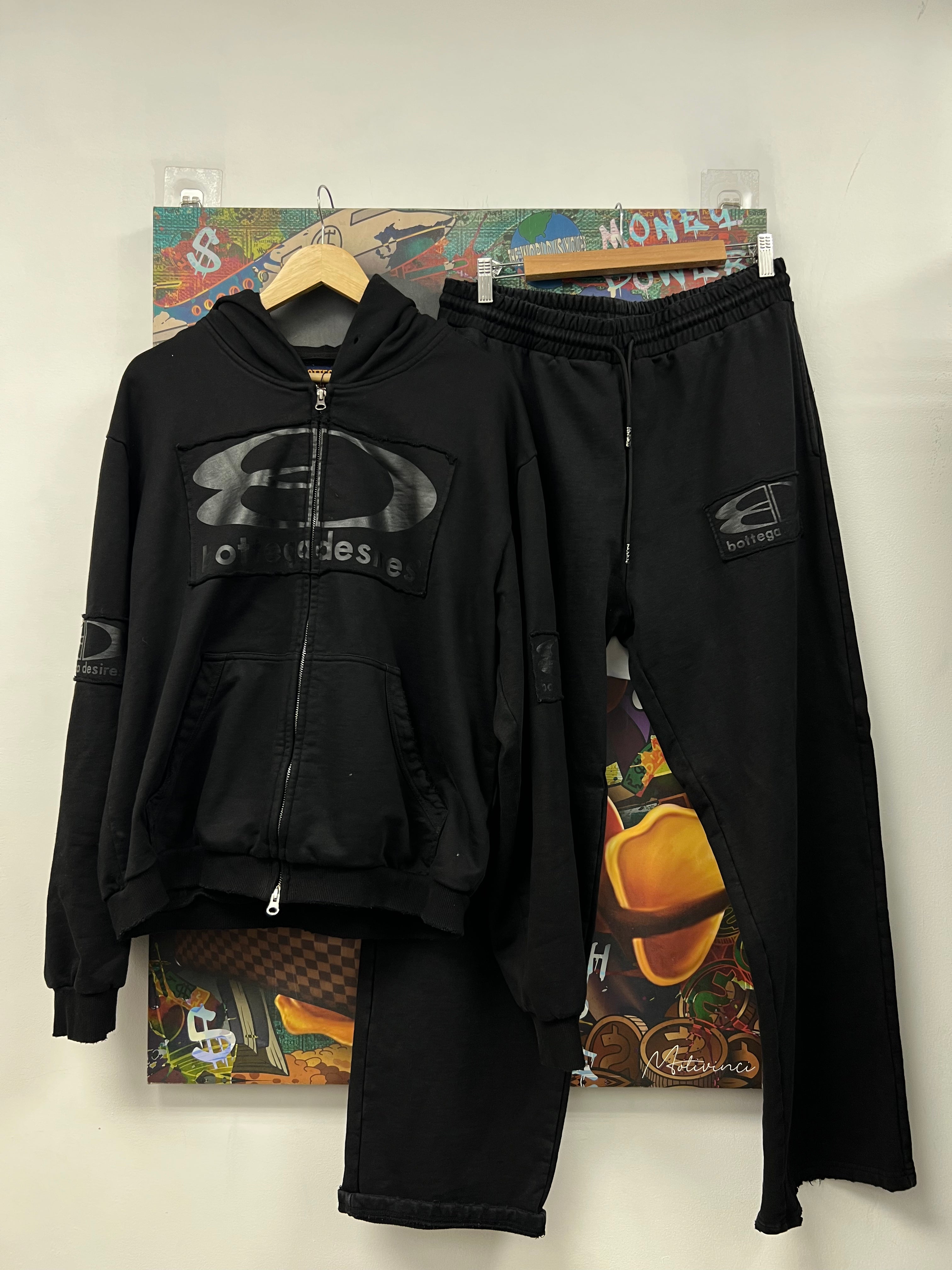 Bottega Desires Black Tech Sweatsuit