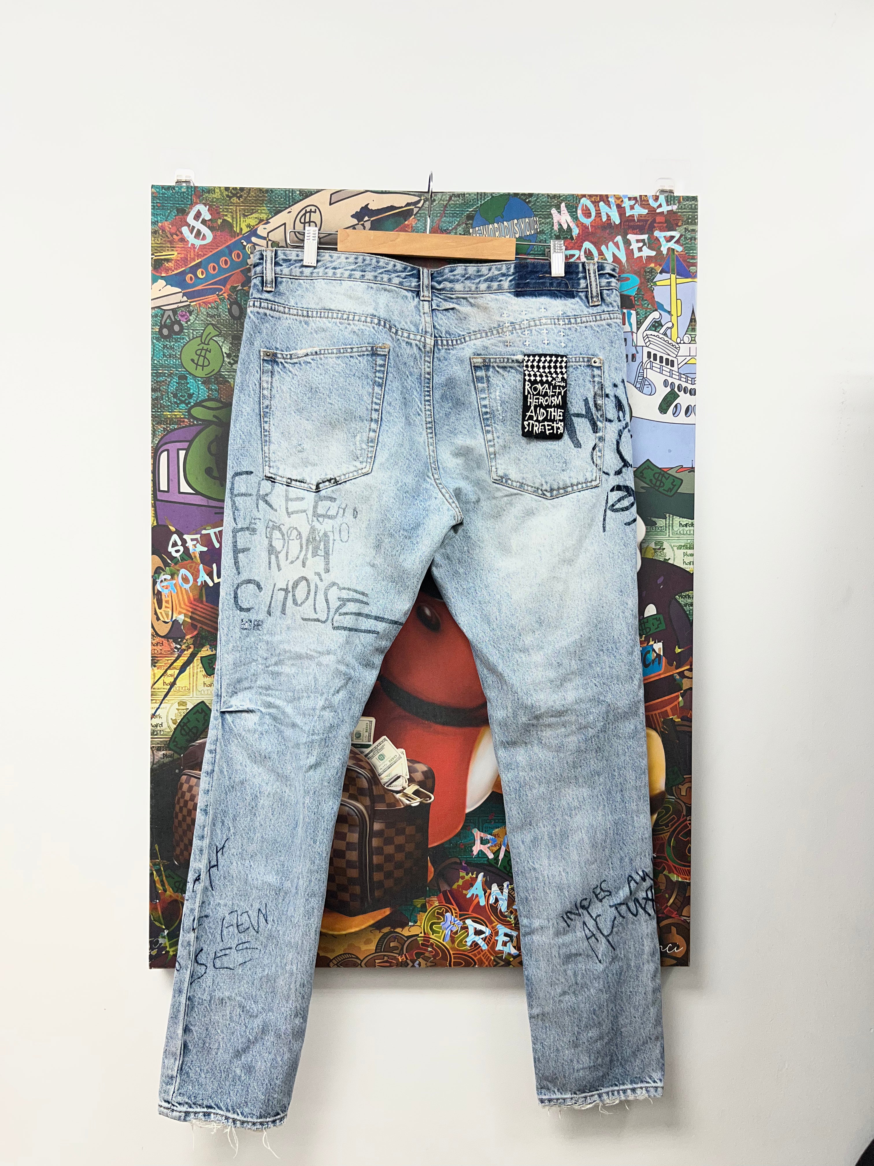 Ksubi Light Wash Patchwork Jeans