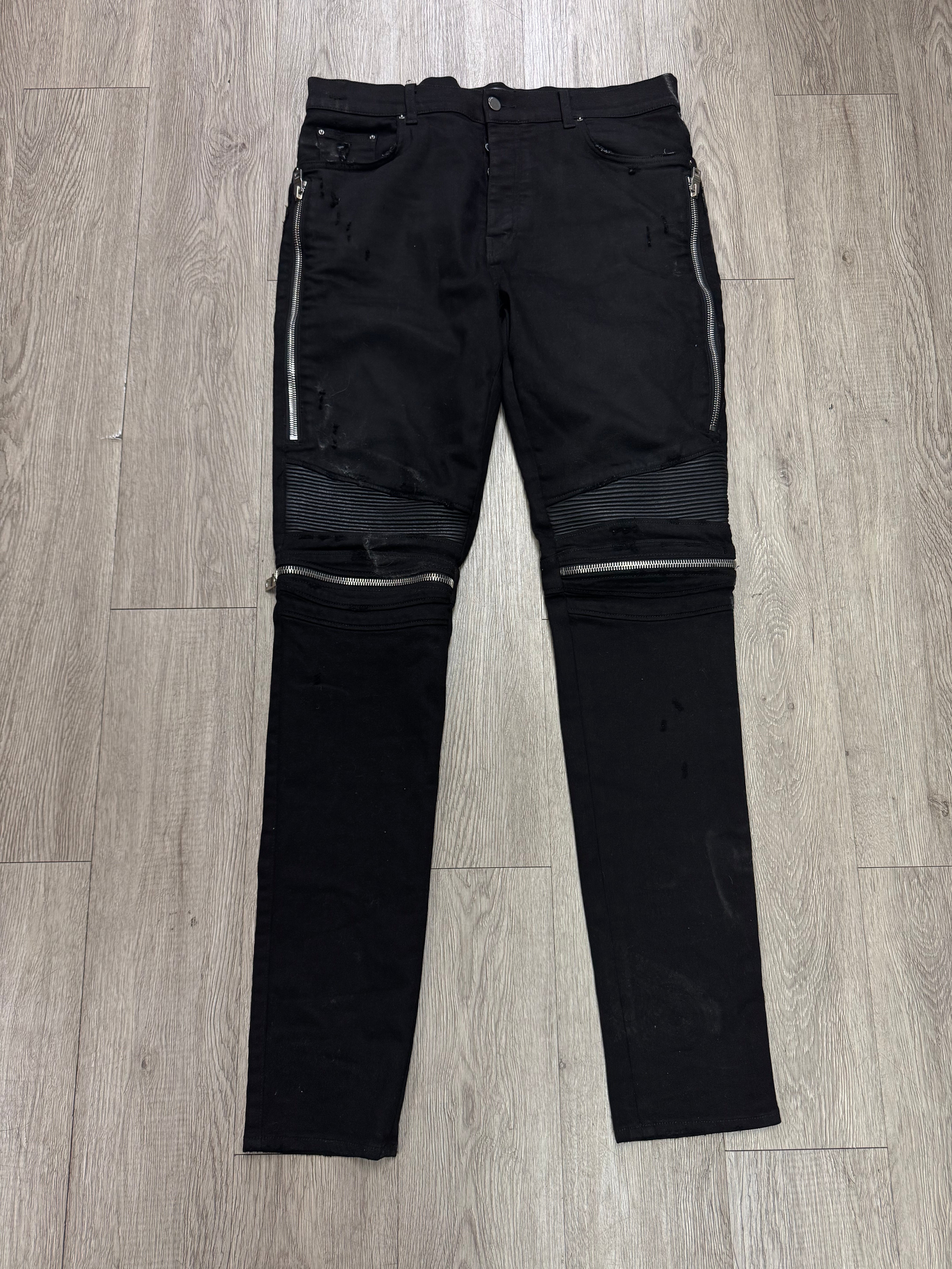 Amiri MX2 Black Black Patch Jeans