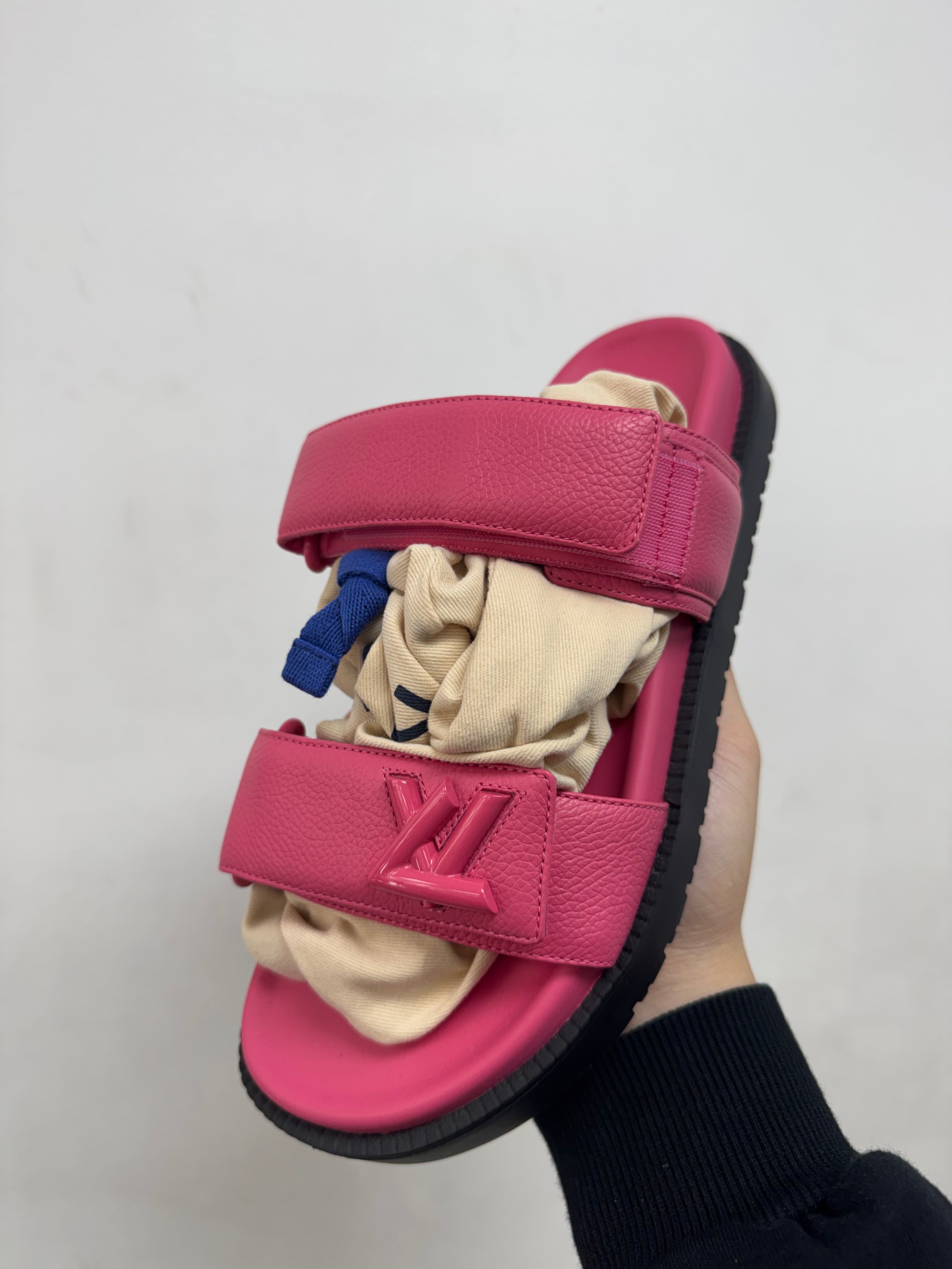 Louis Vuitton Sunset Strap Pink Slides