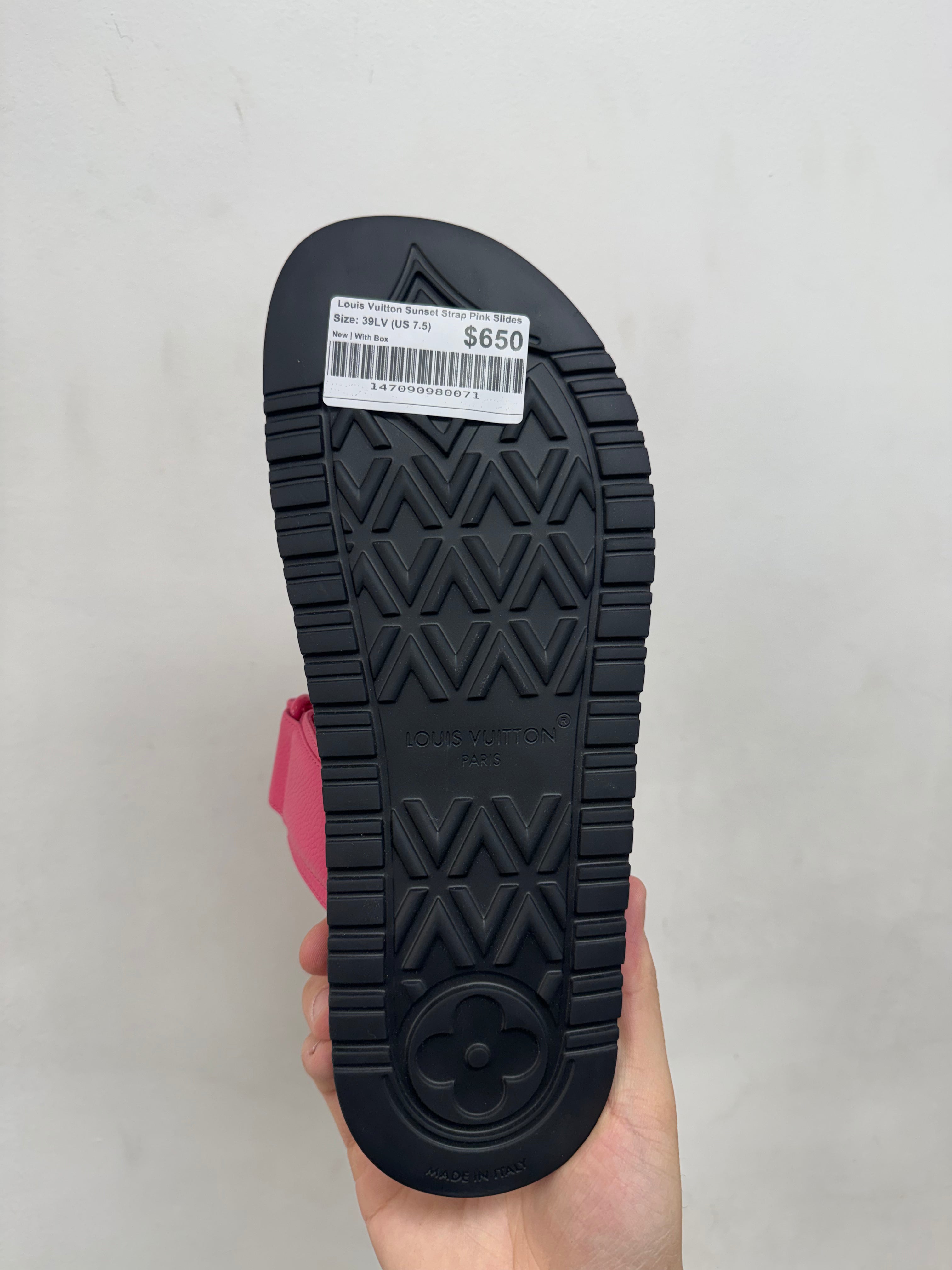 Louis Vuitton Sunset Strap Pink Slides