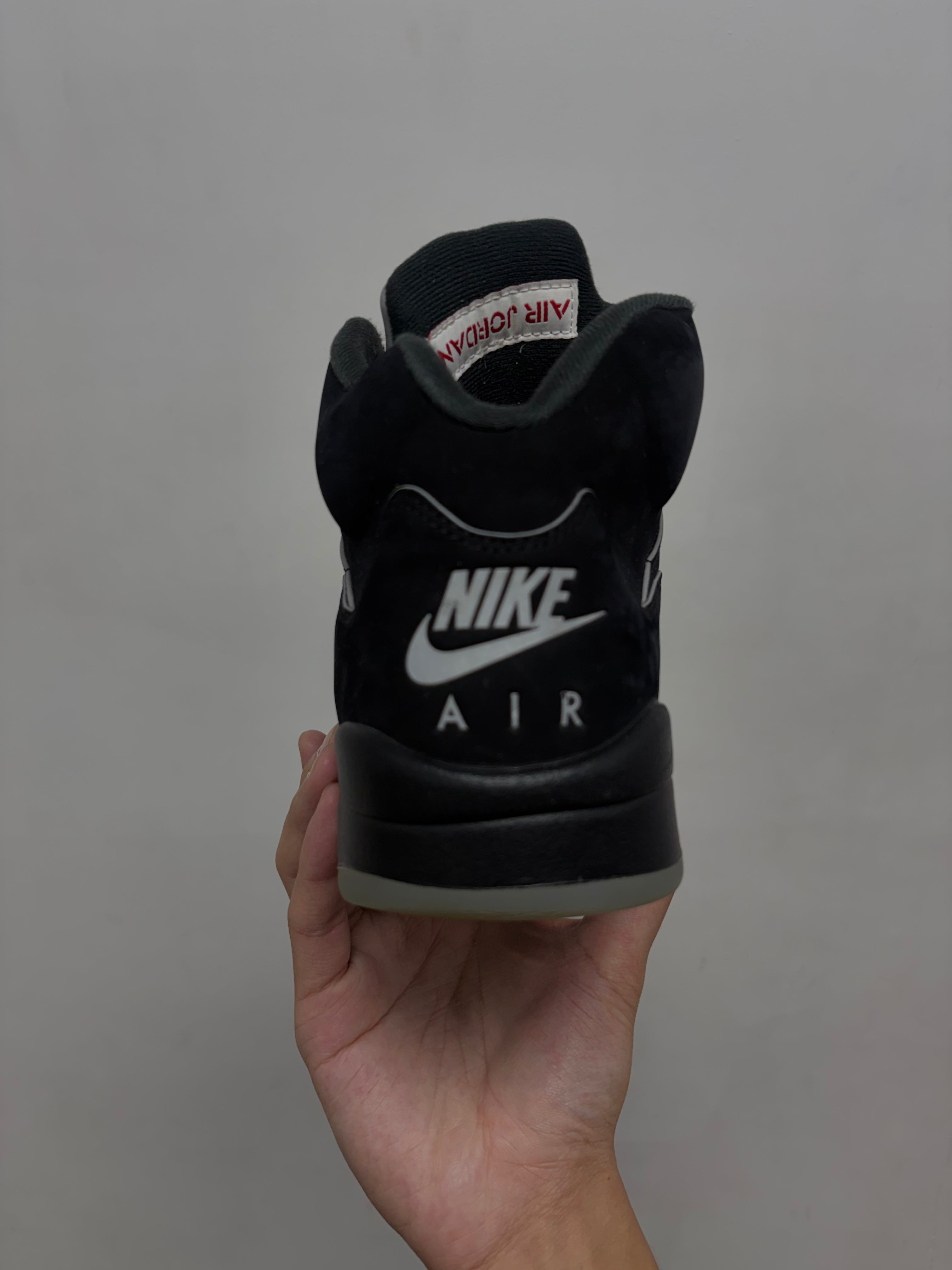 Jordan 5 Black Metallic Sneakers