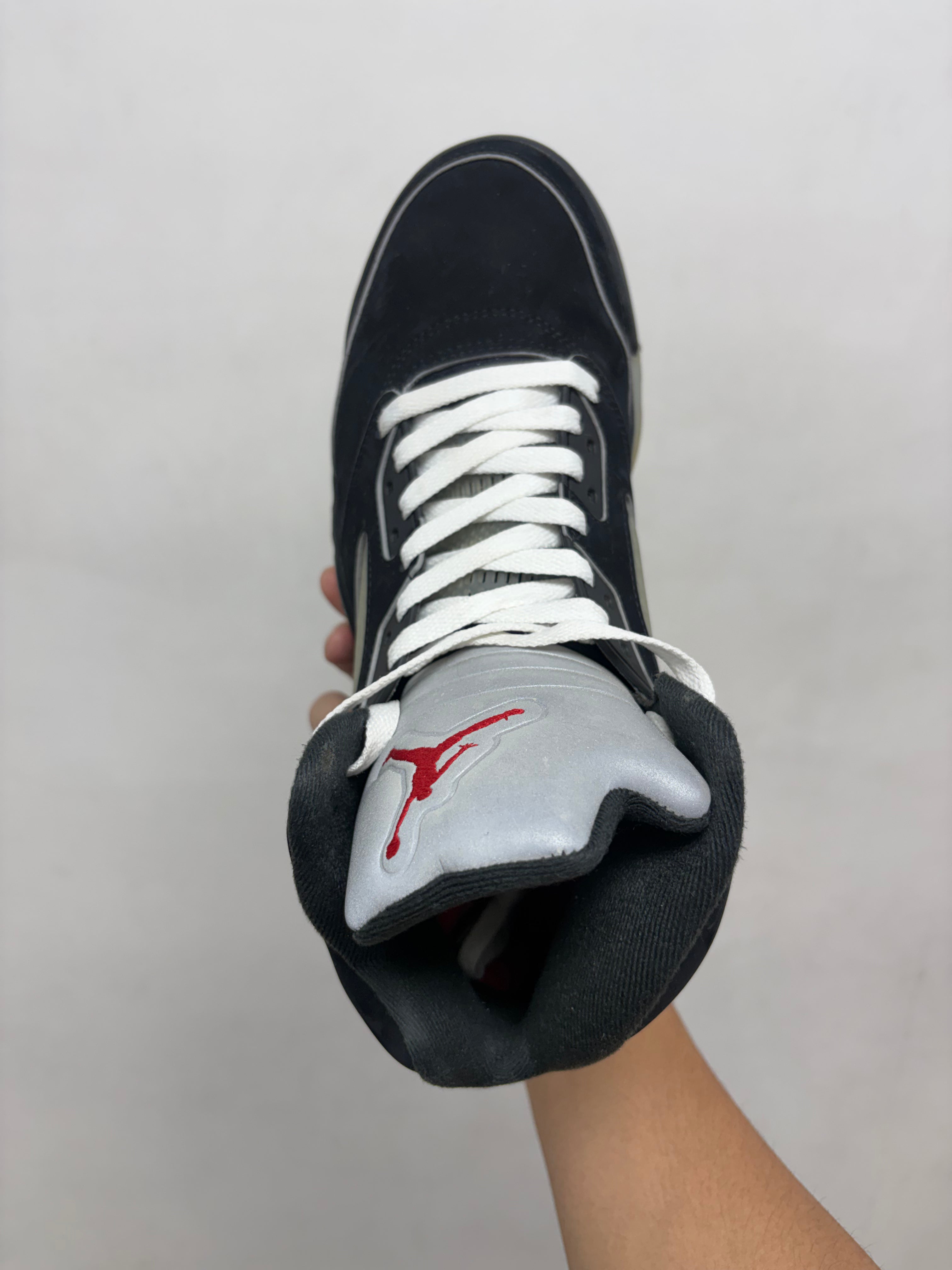 Jordan 5 Black Metallic Sneakers