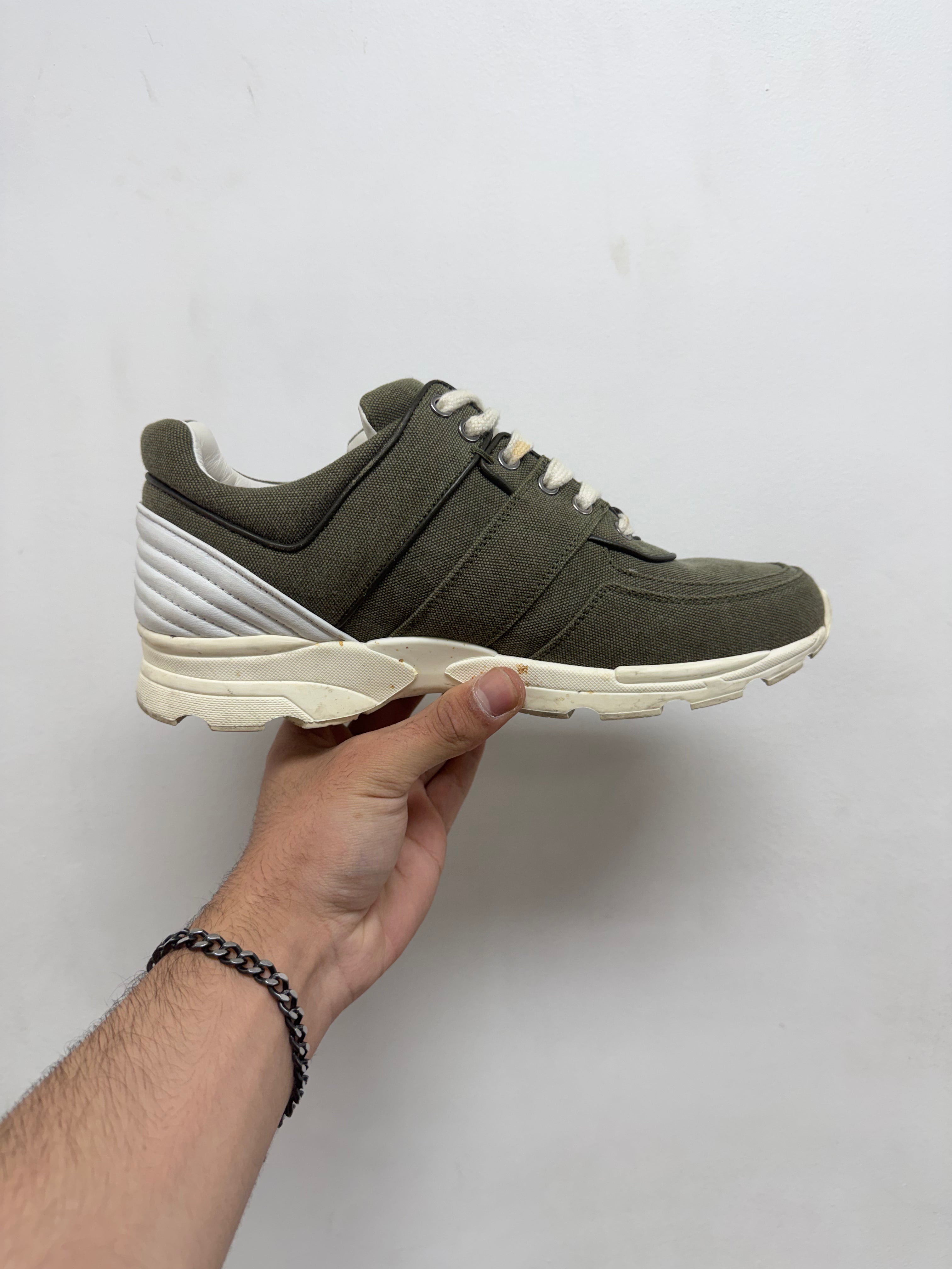 Chanel Olive Runner Sneakers