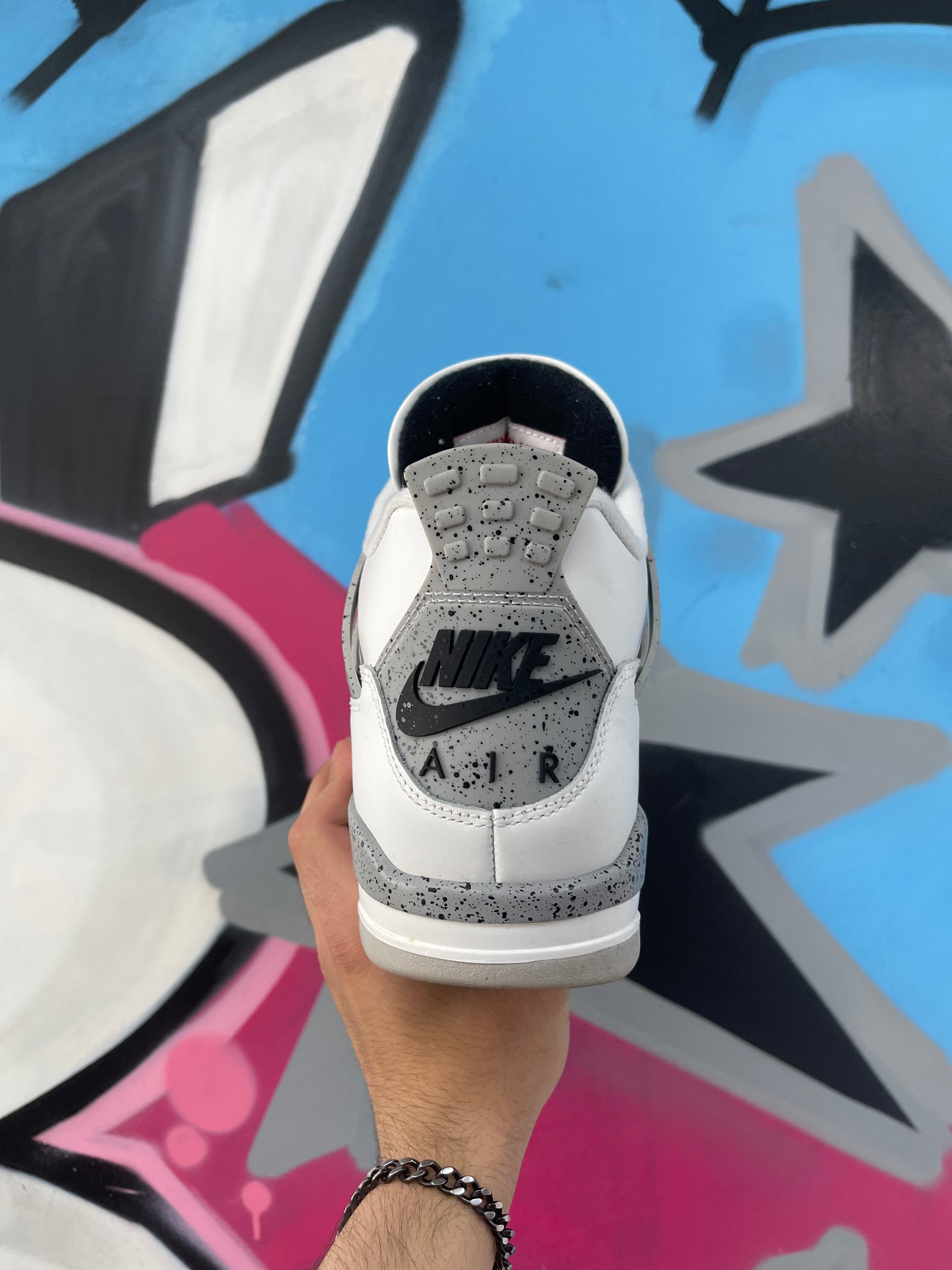 Jordan 4 White Cement Sneakers