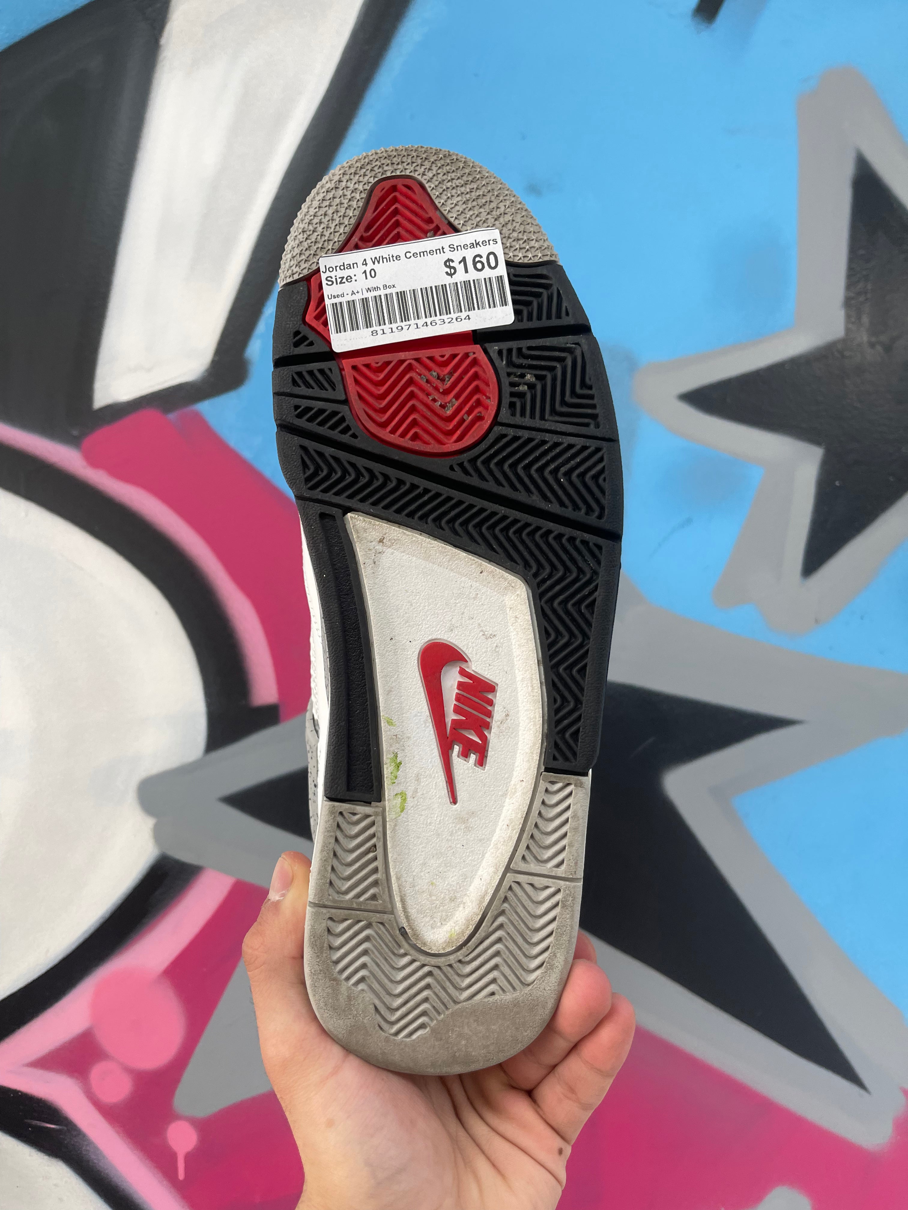 Jordan 4 White Cement Sneakers