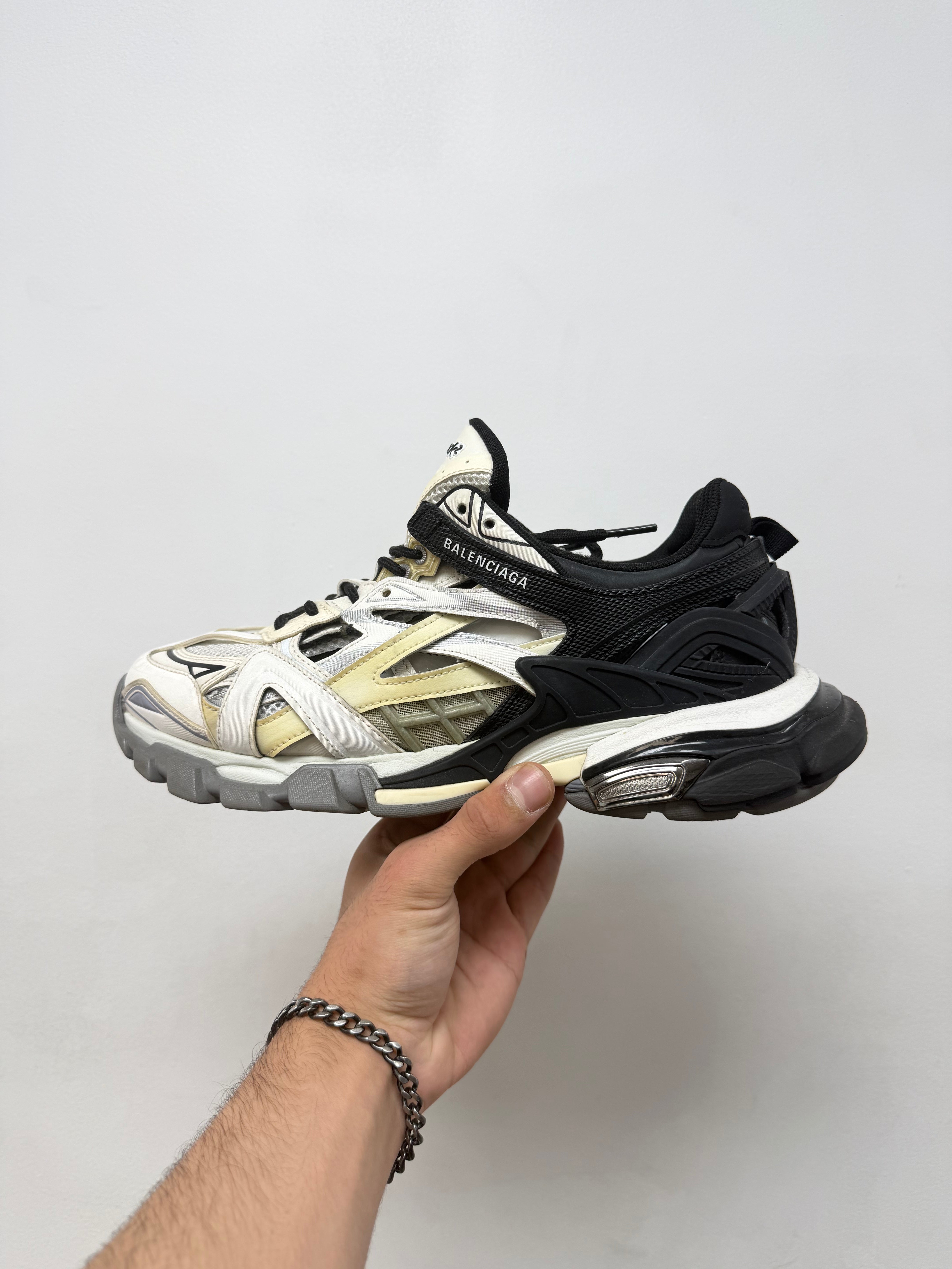 Balenciaga Black White Track 2 Sneakers
