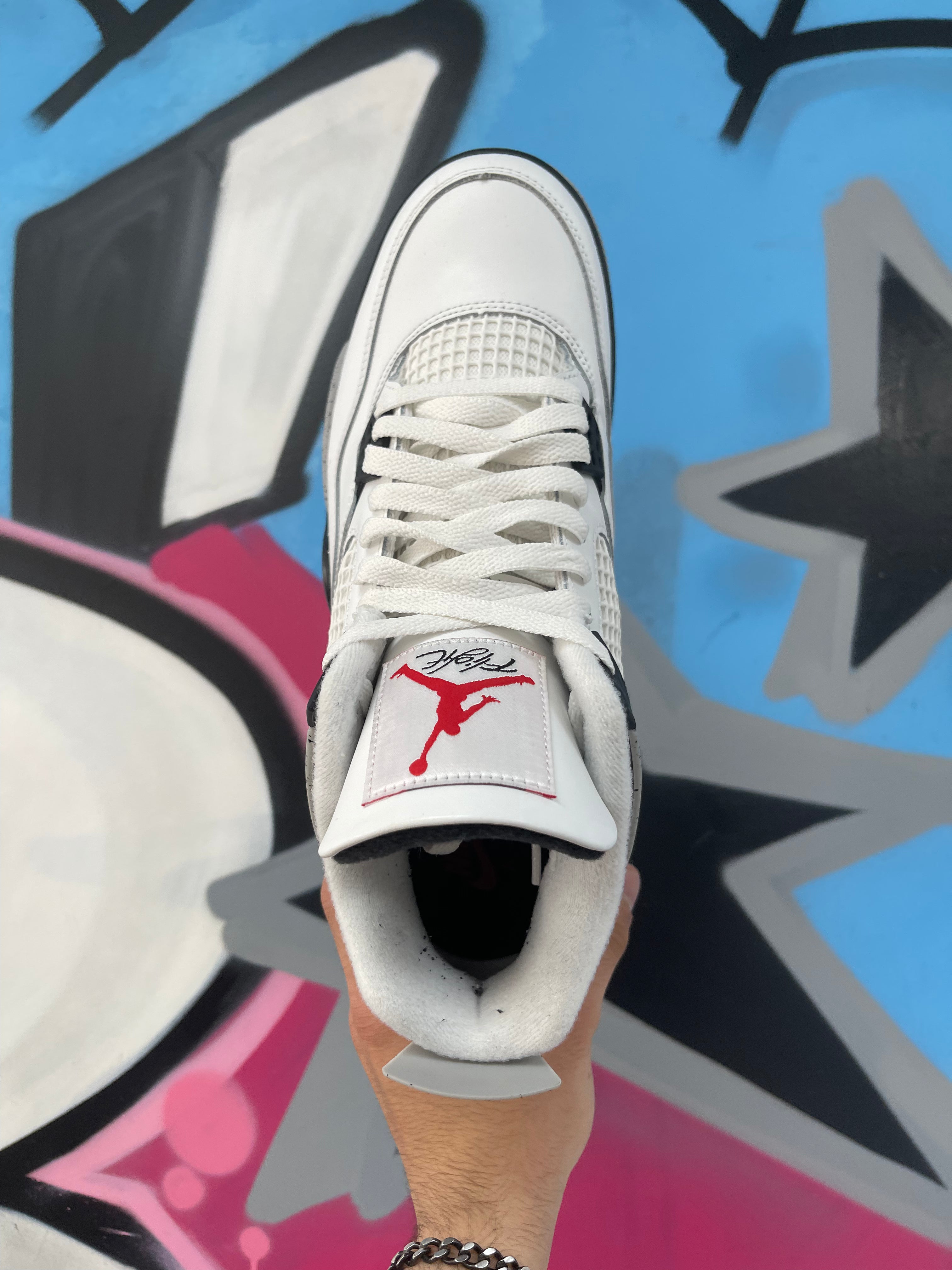 Jordan 4 White Cement Sneakers