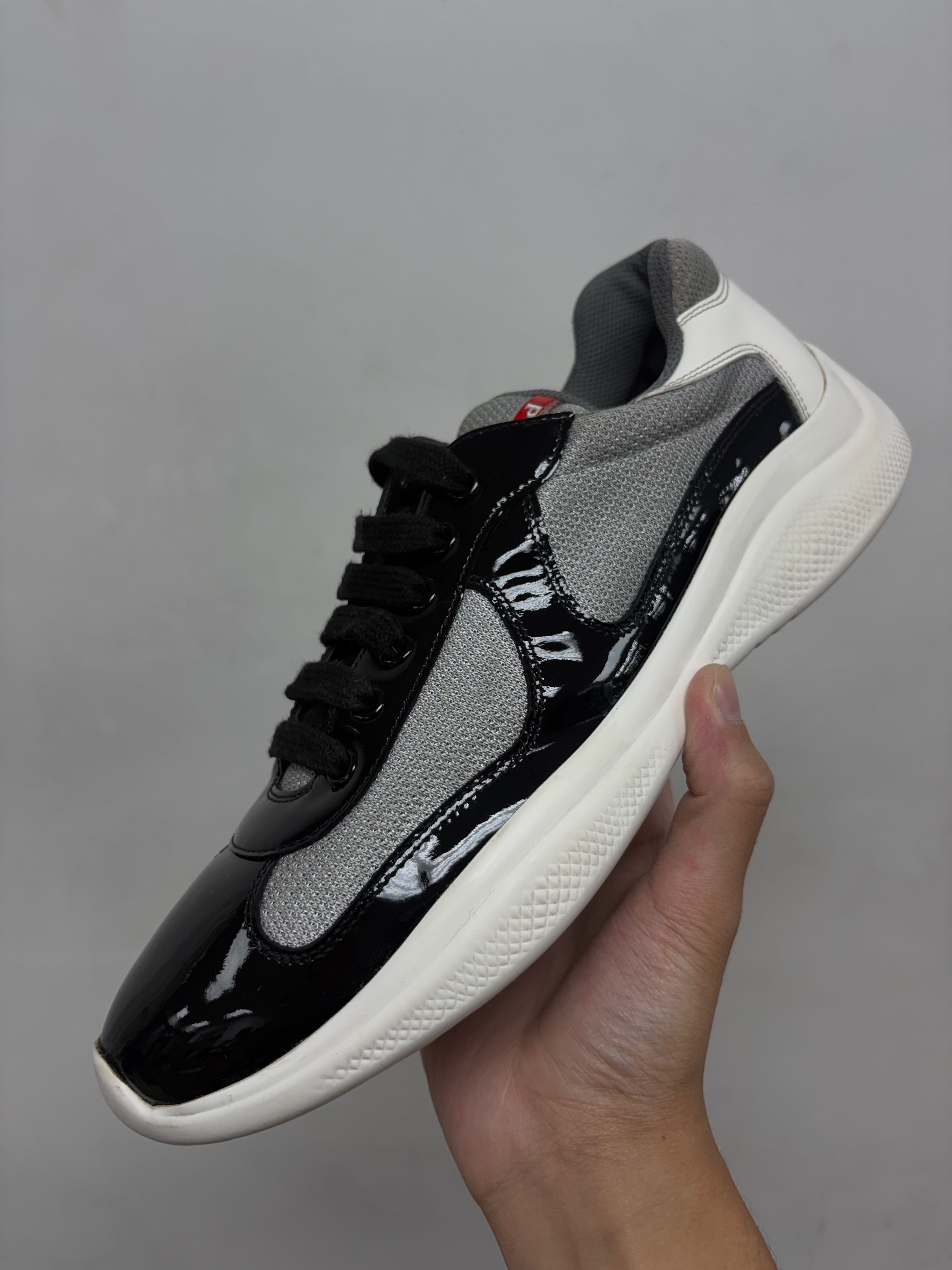 Prada Black White Cups Sneakers