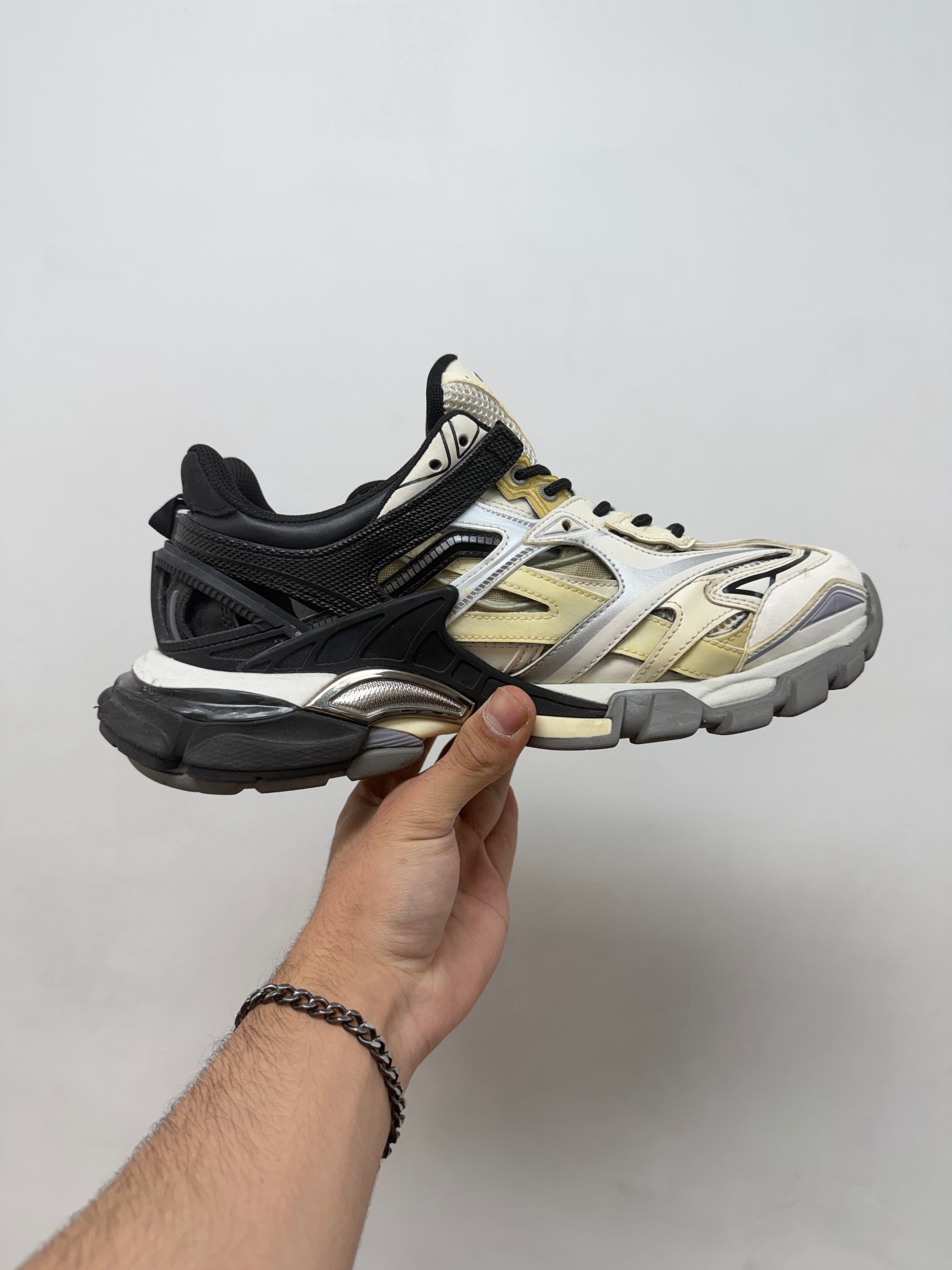 Balenciaga Black White Track 2 Sneakers