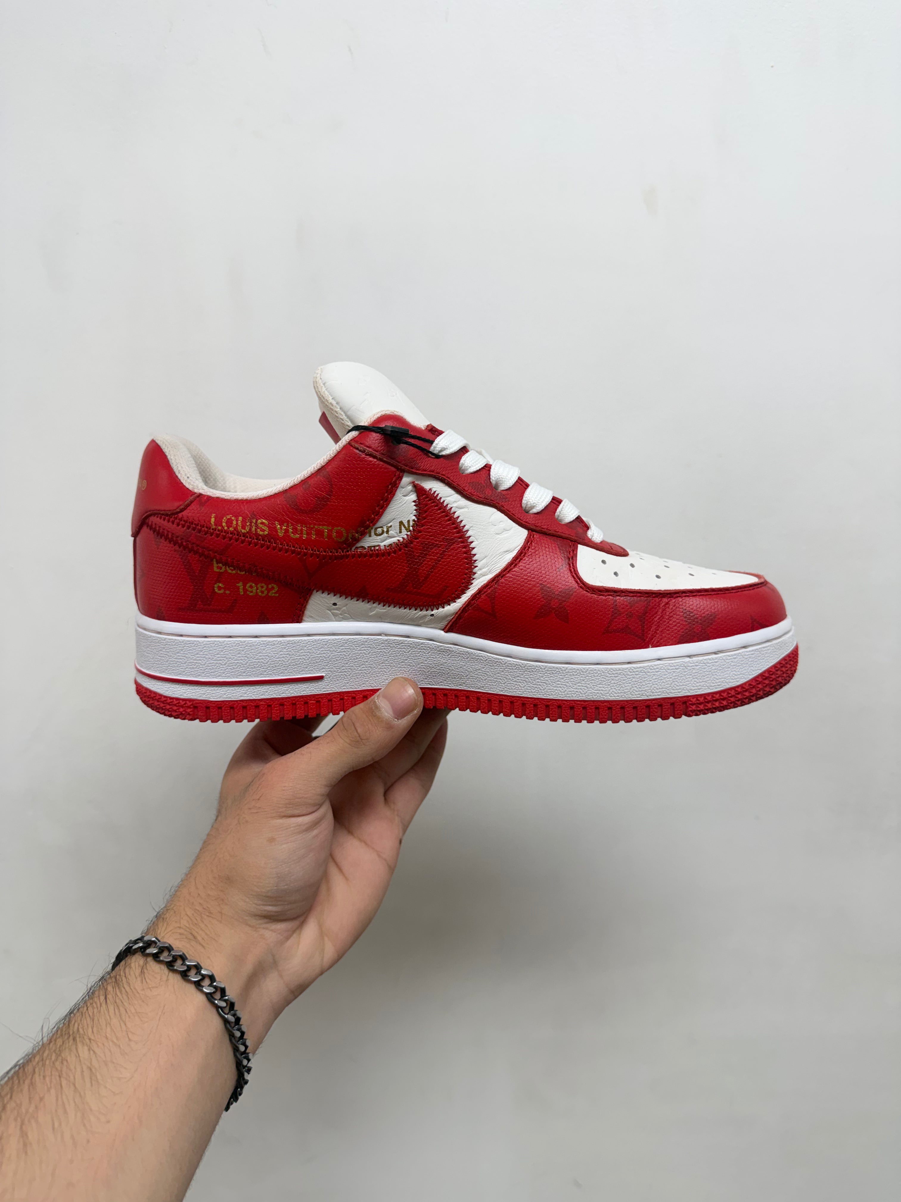 Nike x Off-White AF1 Red Sneakers