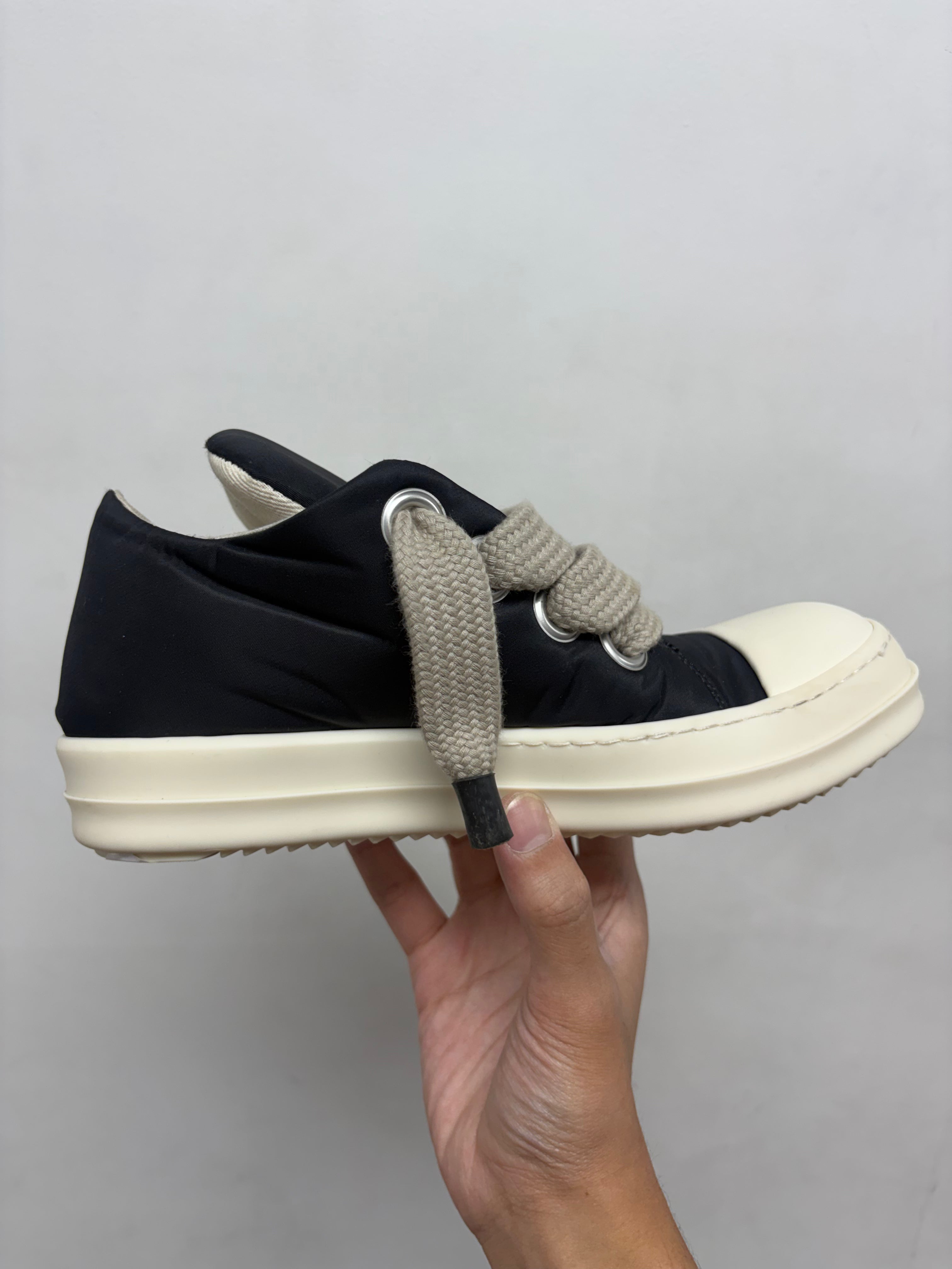 Rick Owens Black DRKSHDW Padded Jumbo Lace Ramone Low Sneakers