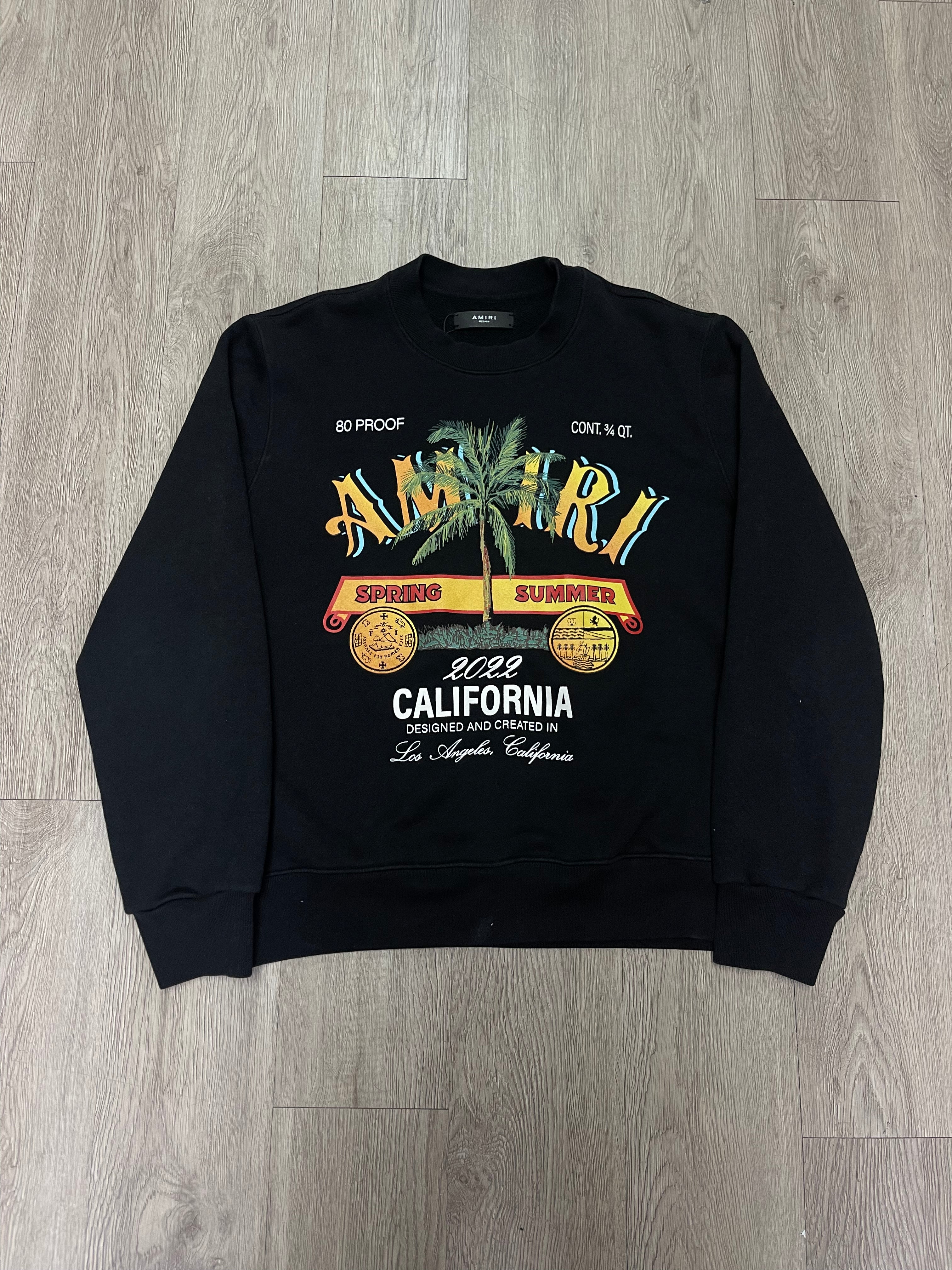 Amiri Black California Crewneck