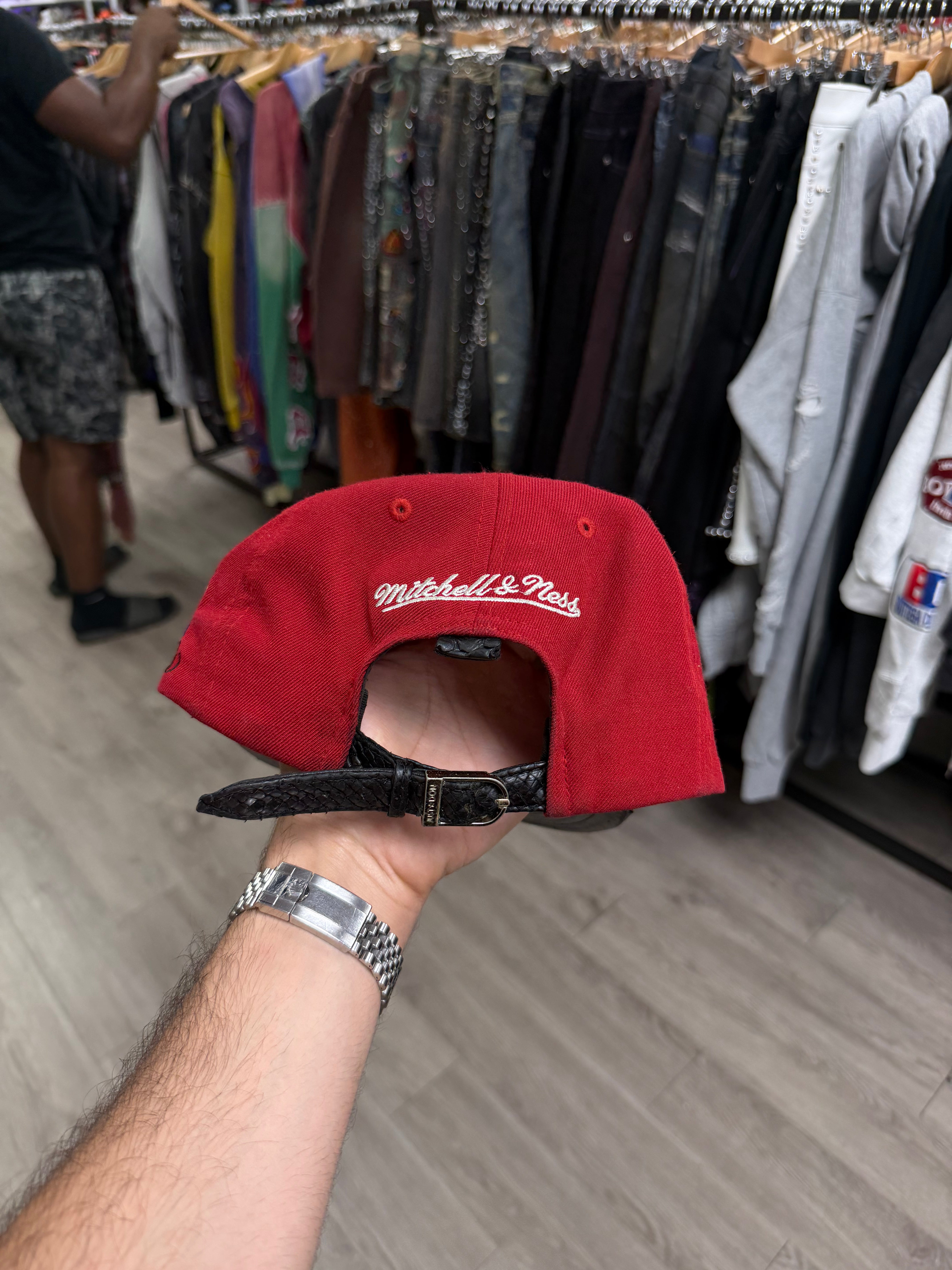 Just Don Red Black Finals Hat