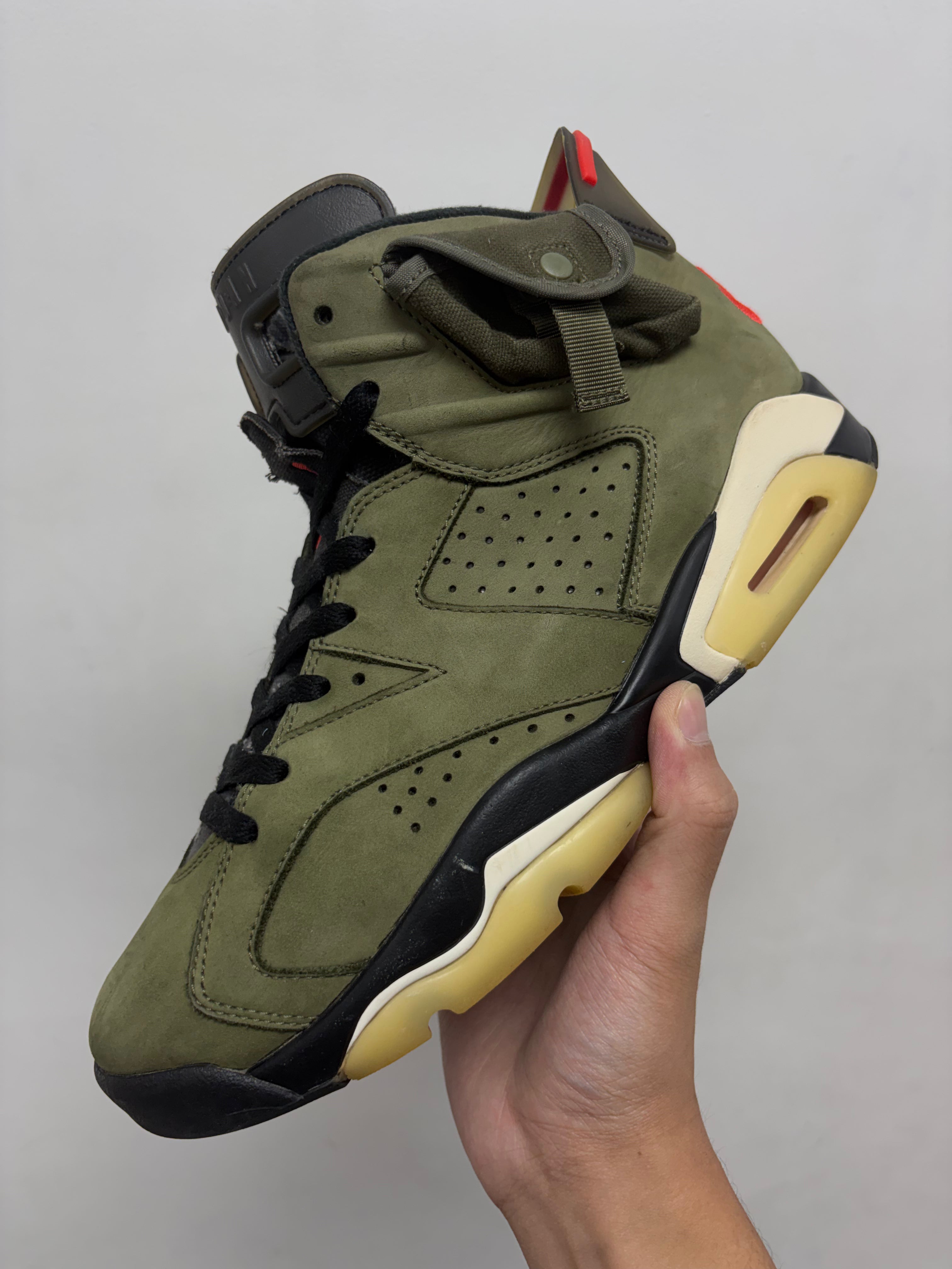 Jordan 6 Travis Scott Olive Sneakers
