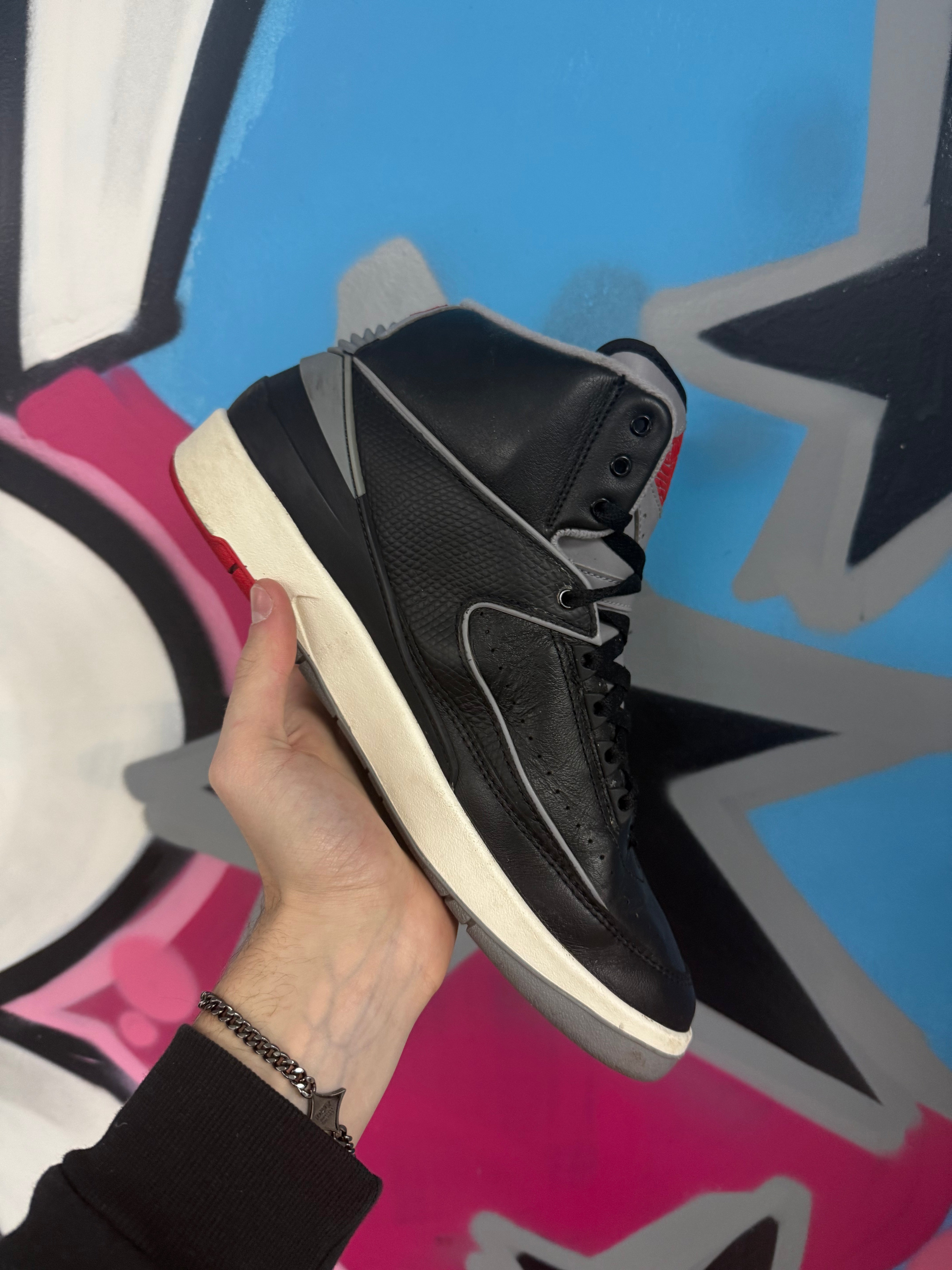 Jordan 2 Black Red Sneakers