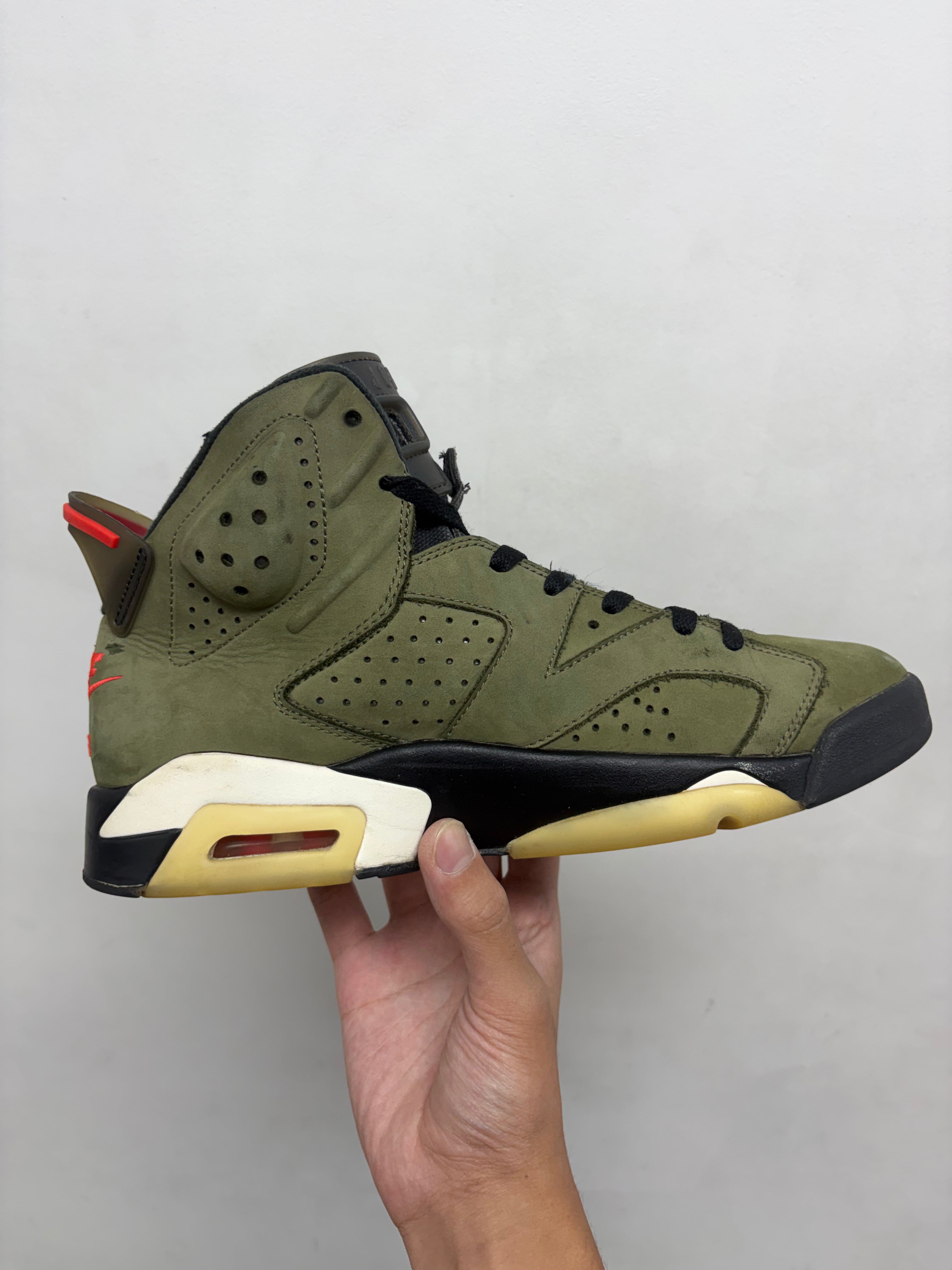 Jordan 6 Travis Scott Olive Sneakers