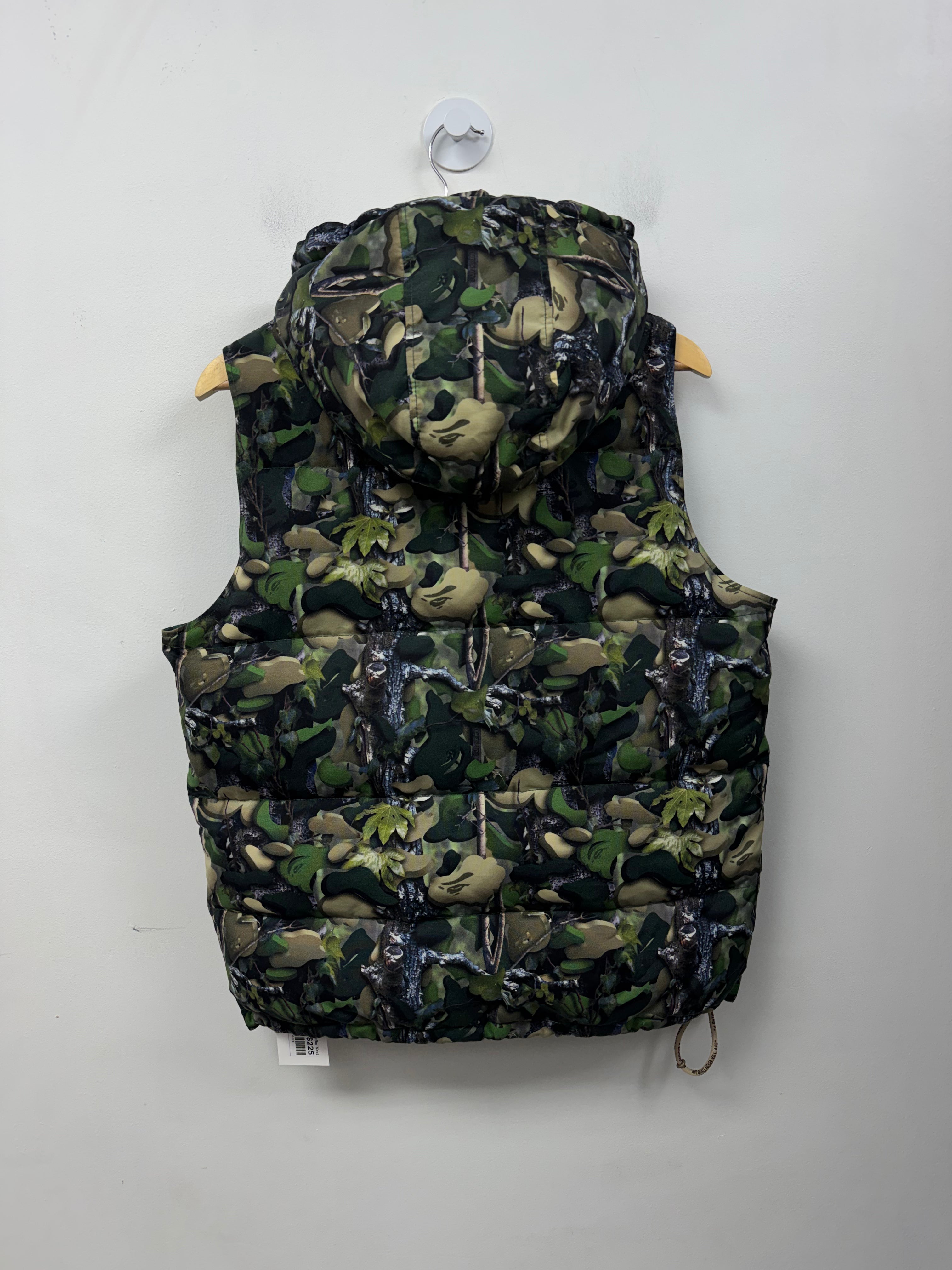 BAPE Green Camo Puffer Vest