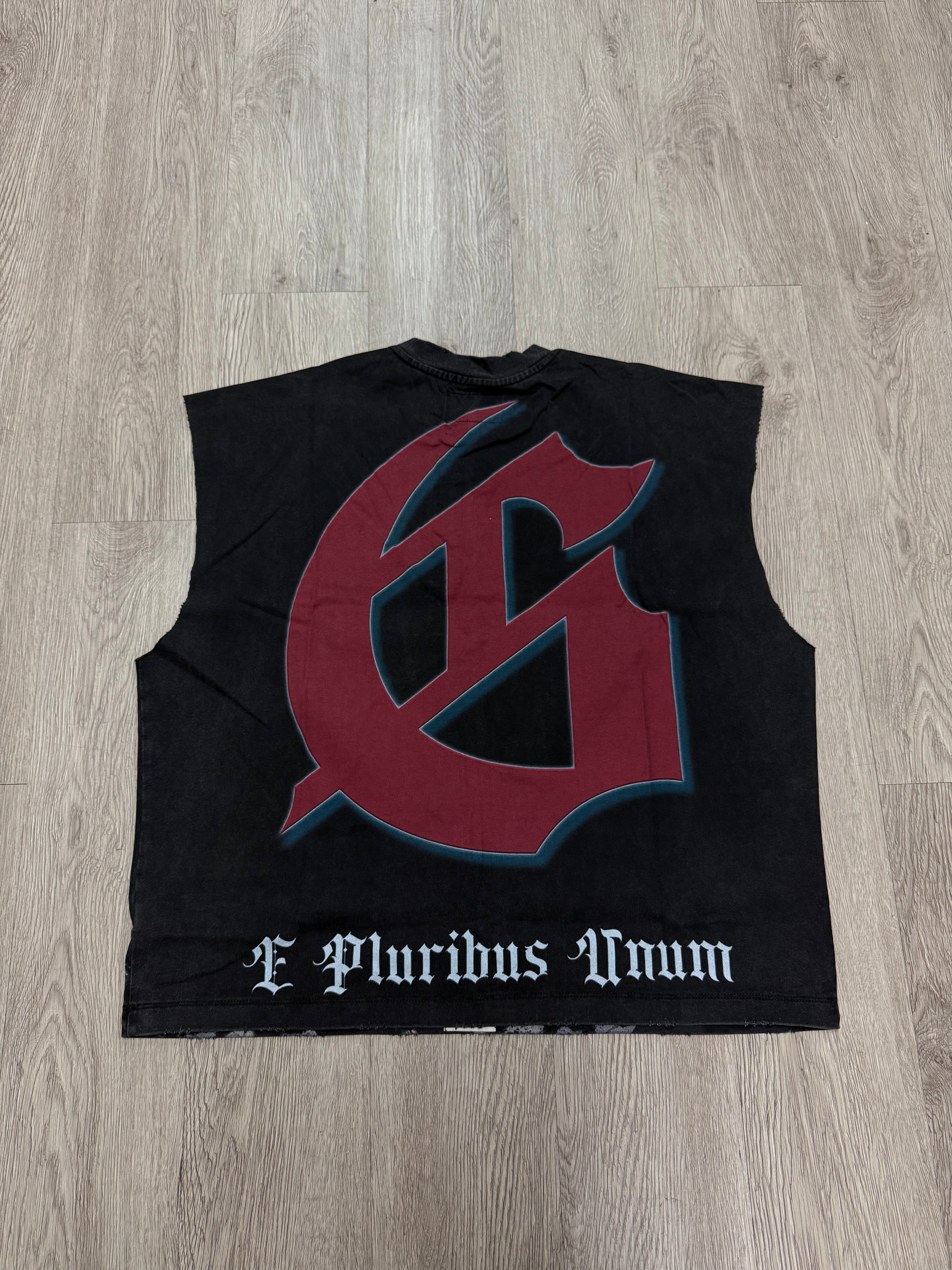 Godspeed "Checkmate" Black Wash Sleeveless Tee