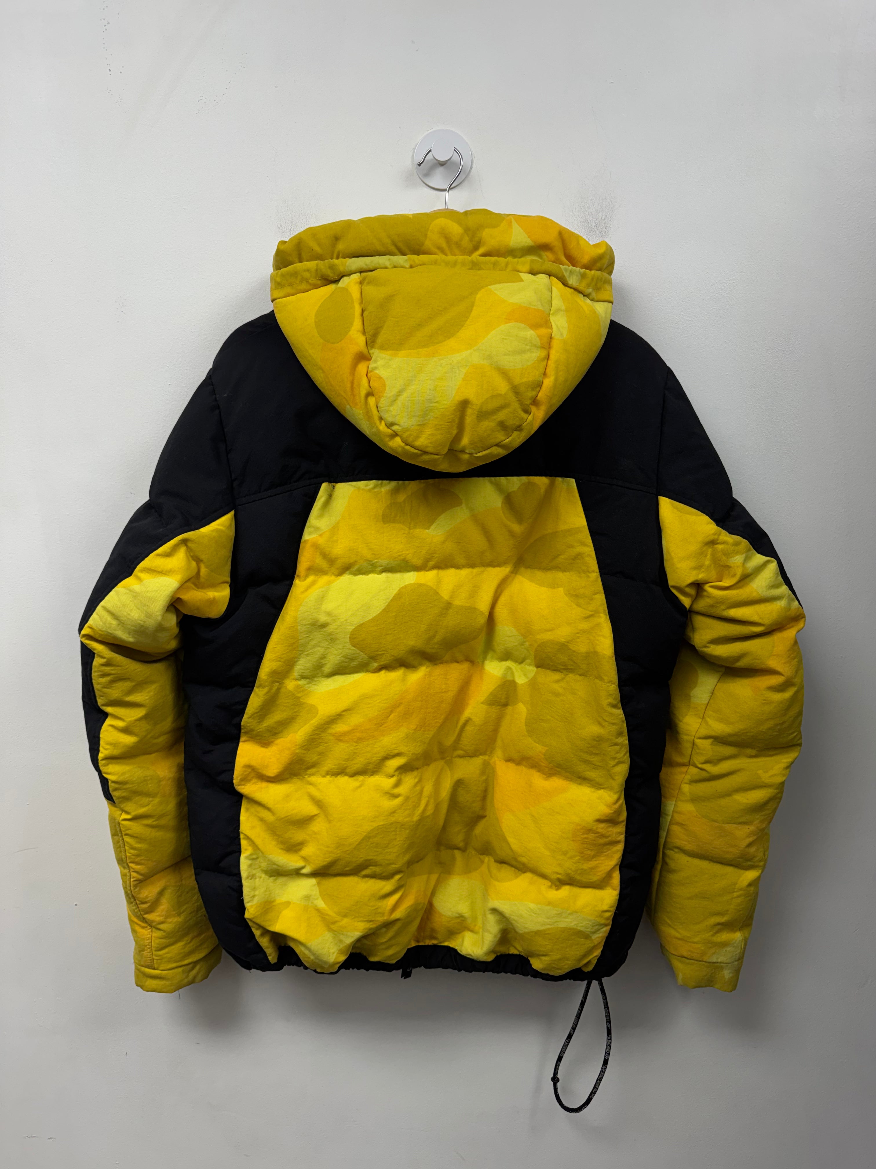 BAPE Black Yellow Camo Puffer Jacket