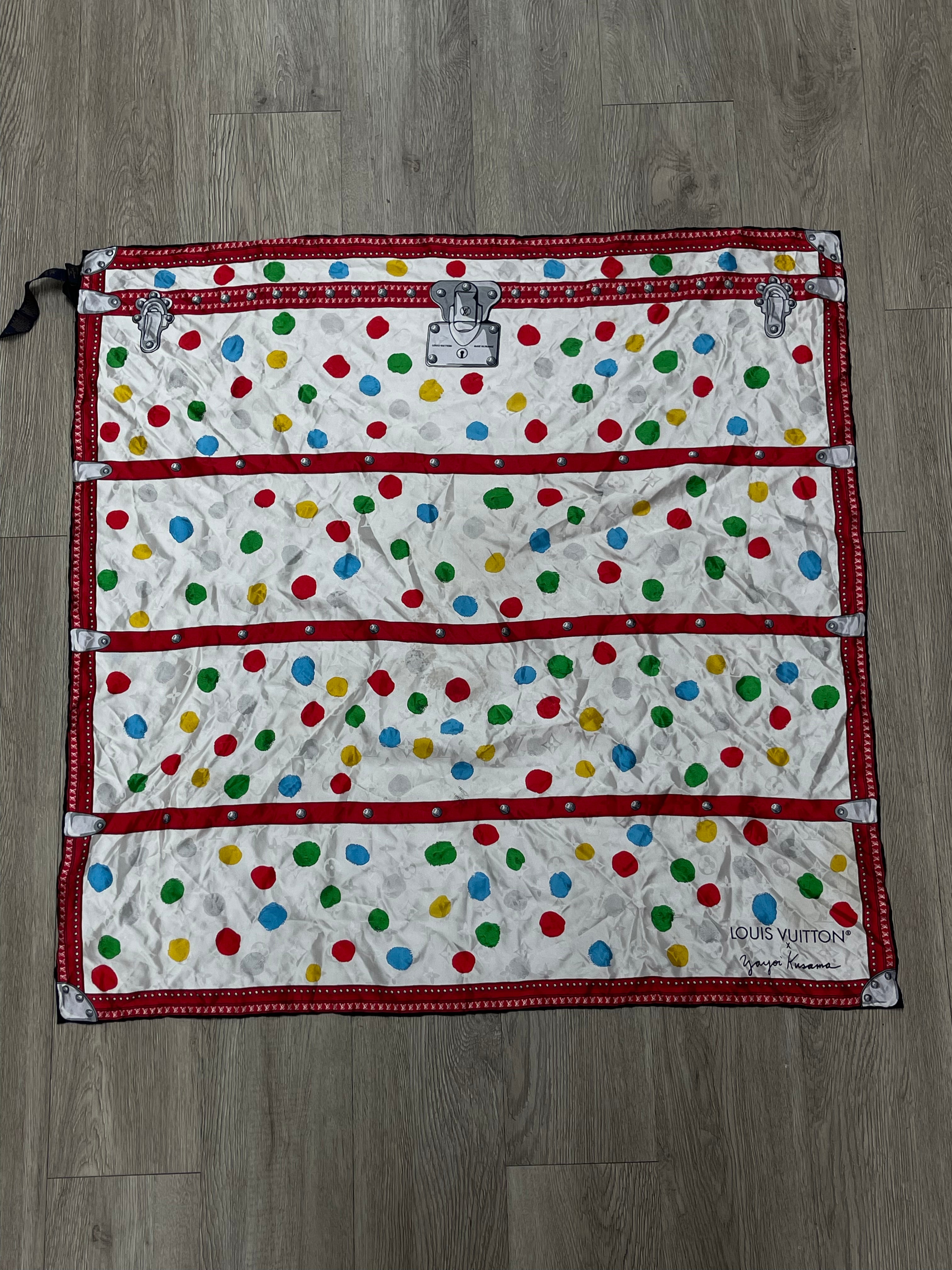 Louis Vuitton Polka Dot Silk Scarf